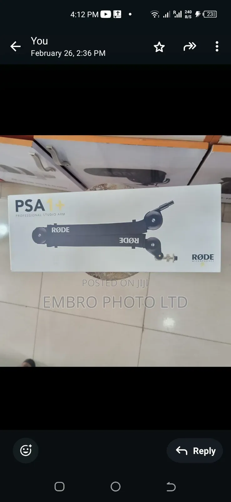 Rode Mic Stand Psa 1+