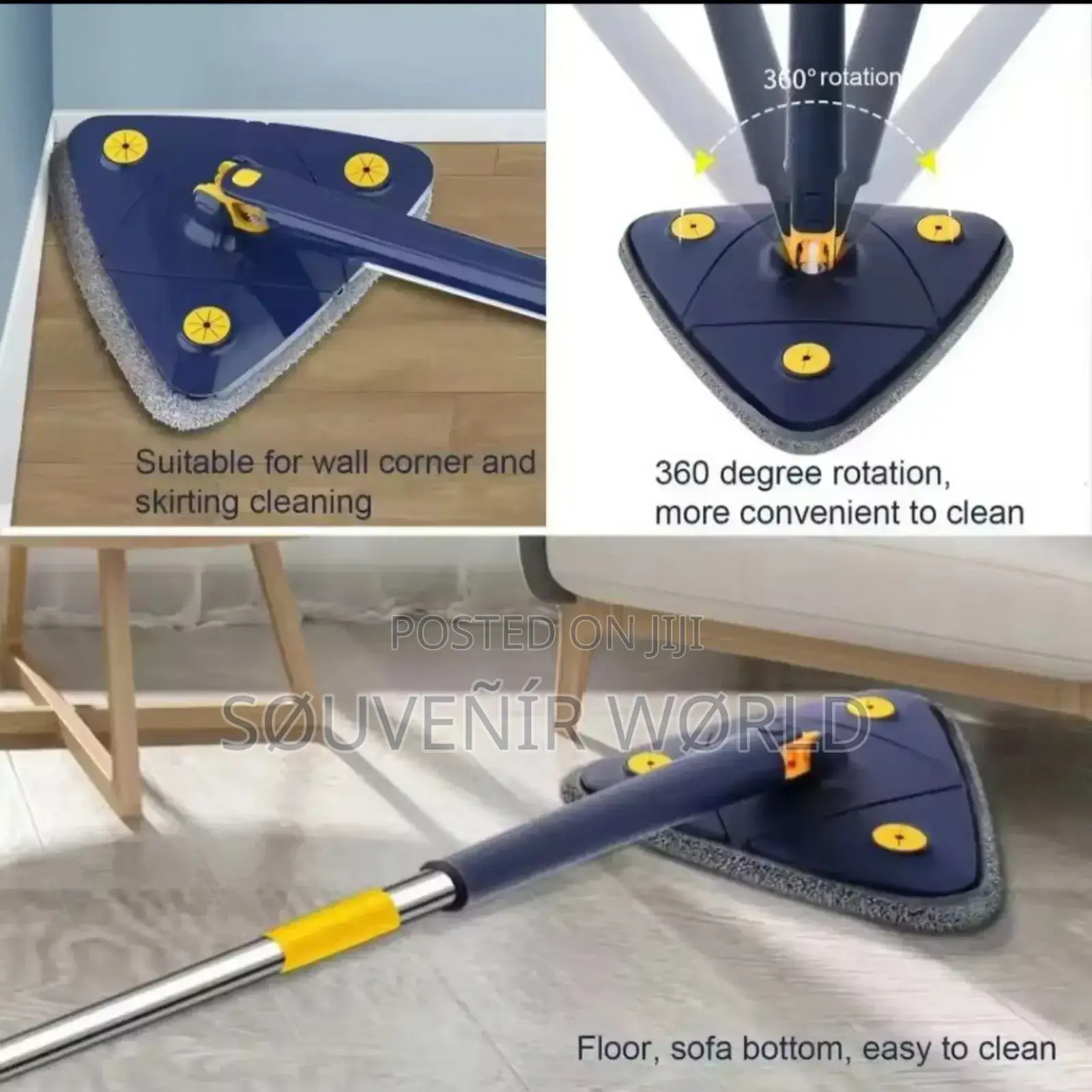 Triangular Self-Twisting Mop