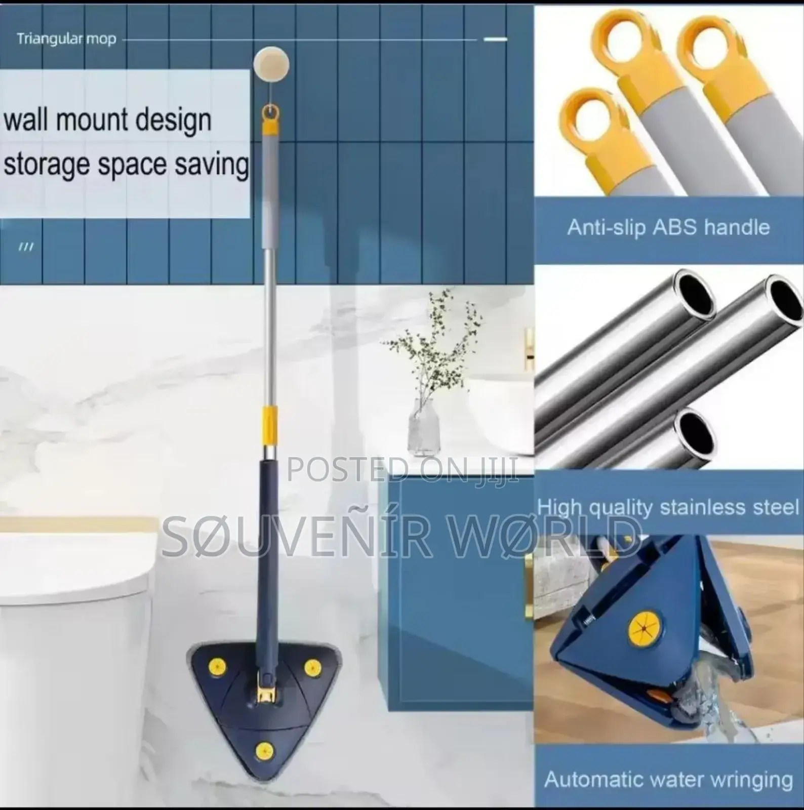 Triangular Self-Twisting Mop