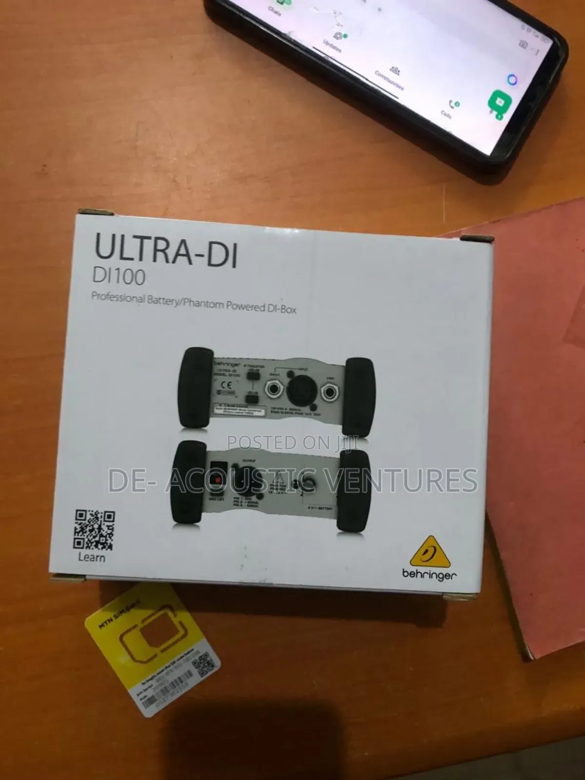 Beringer Ultra D1 D1100 Phantom Di Box