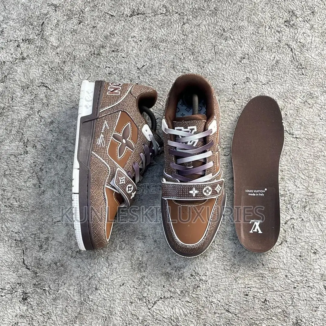 Louis Vuitton Trainer Mocha Crocodile Sneakers 3 Colorways