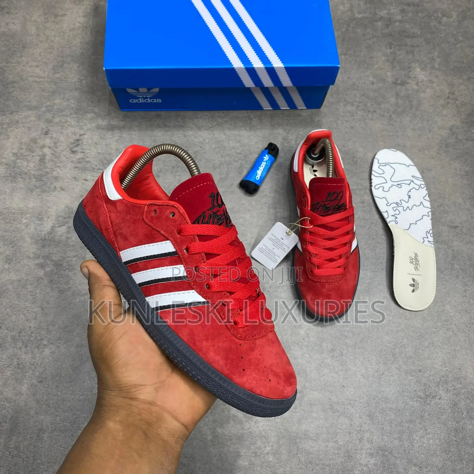 Original Adidas Palos Hills X 100 Thieves Sneakers