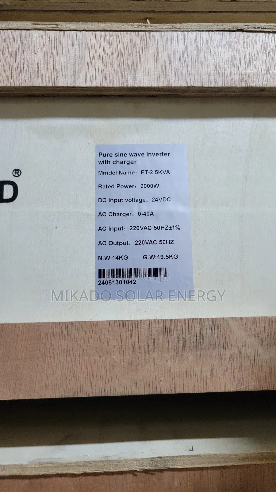 2.5kva 24v Diamond Pure Sine Wave Inverter