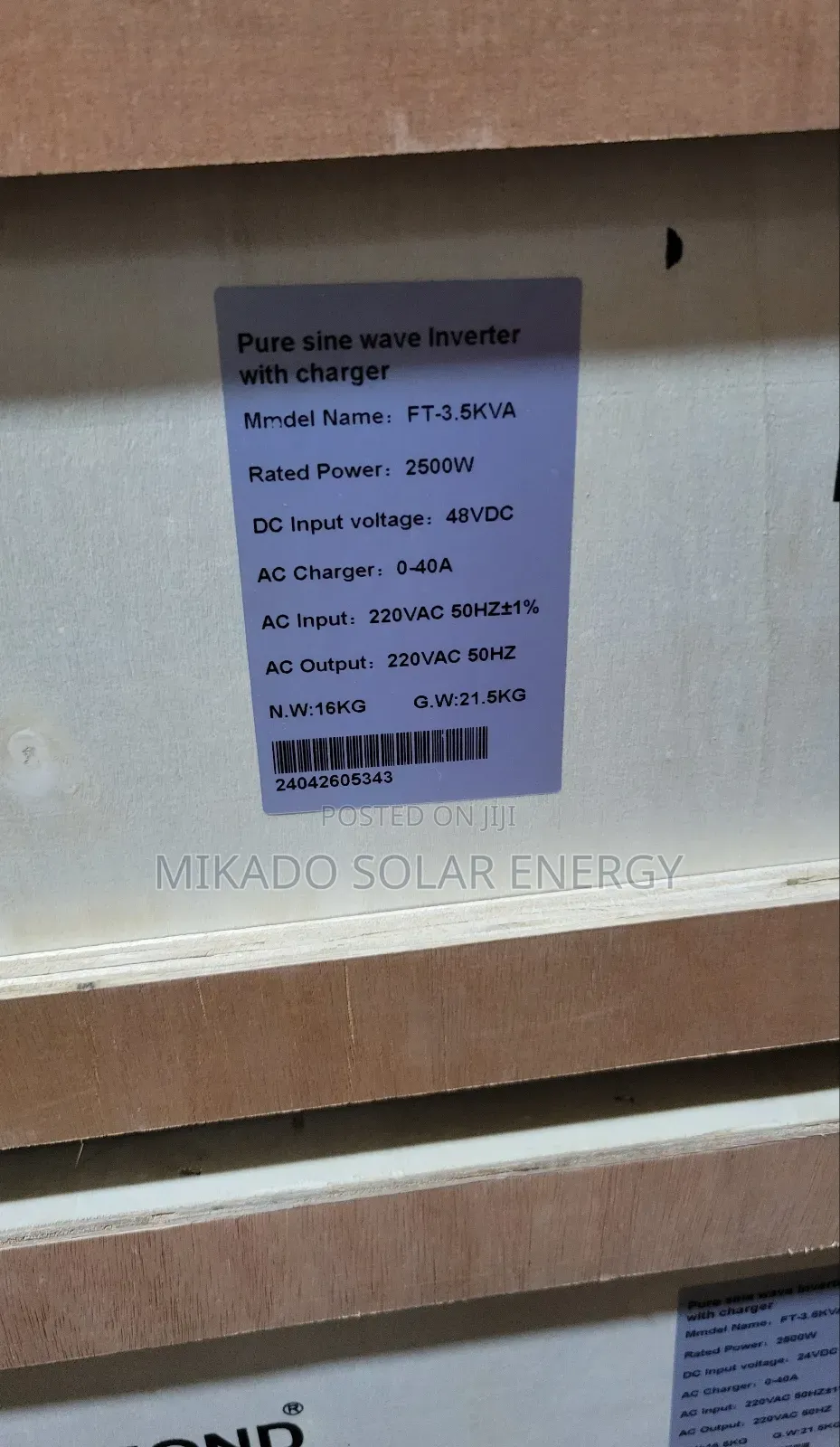 3.5kva 48v Diamond Pure Sine Wave Inverter With Charger