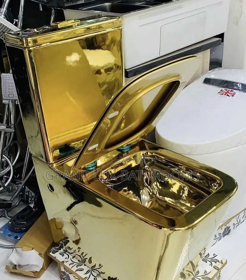 Luxury Golden Toilet Premium Quality And Unique Design"