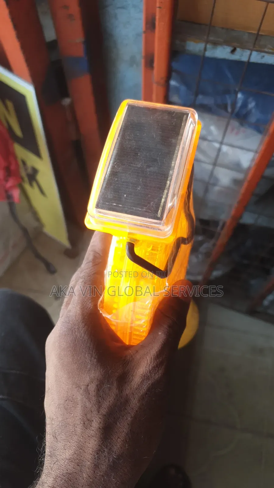 Solar Warning Light For Traffic Cone
