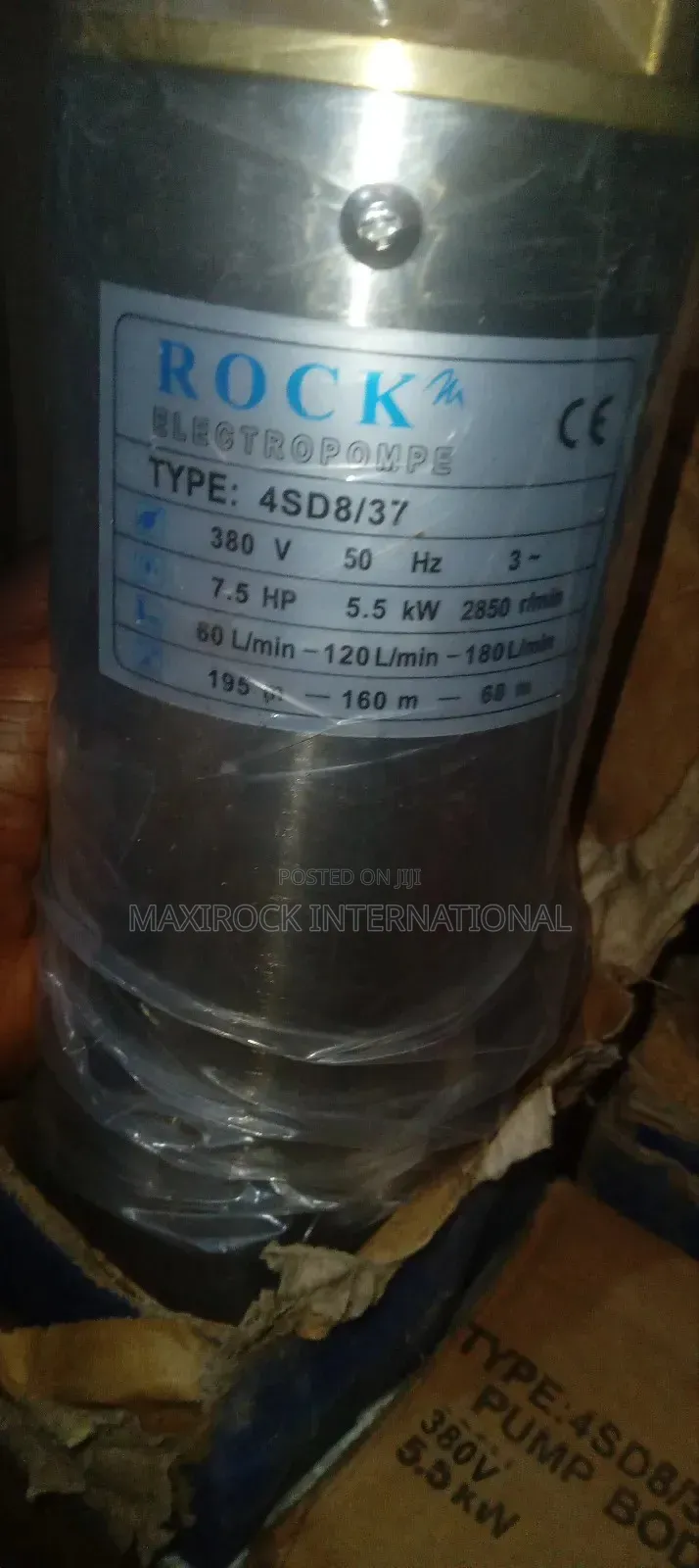 7.5hp 5.5kw Rock Submersible Water Pump Italian Technology