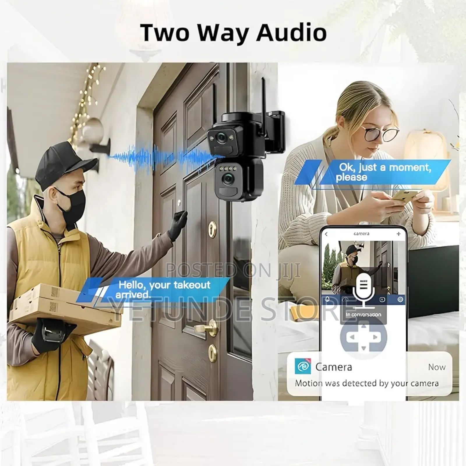  Dual Lens Solar Security Camera Wireless Outdoor