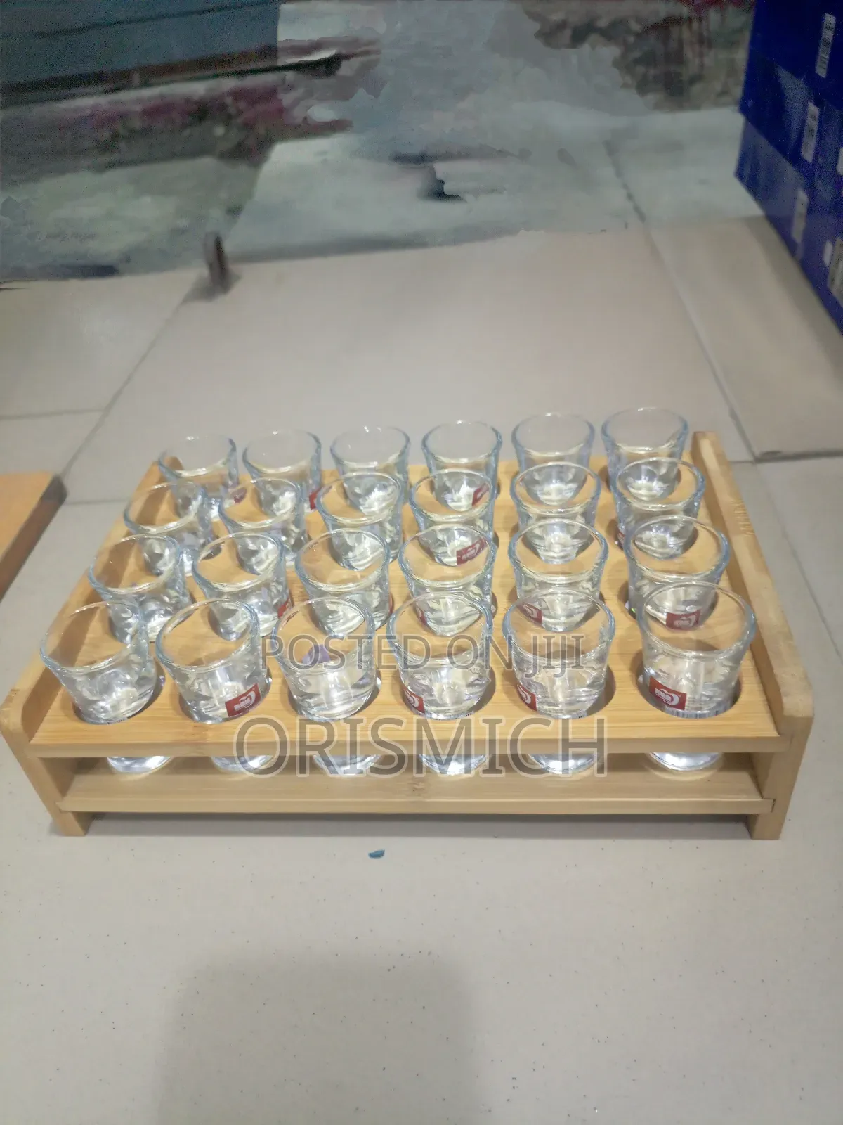 Tequila Shot Glass and Rack ( 24) Pieces