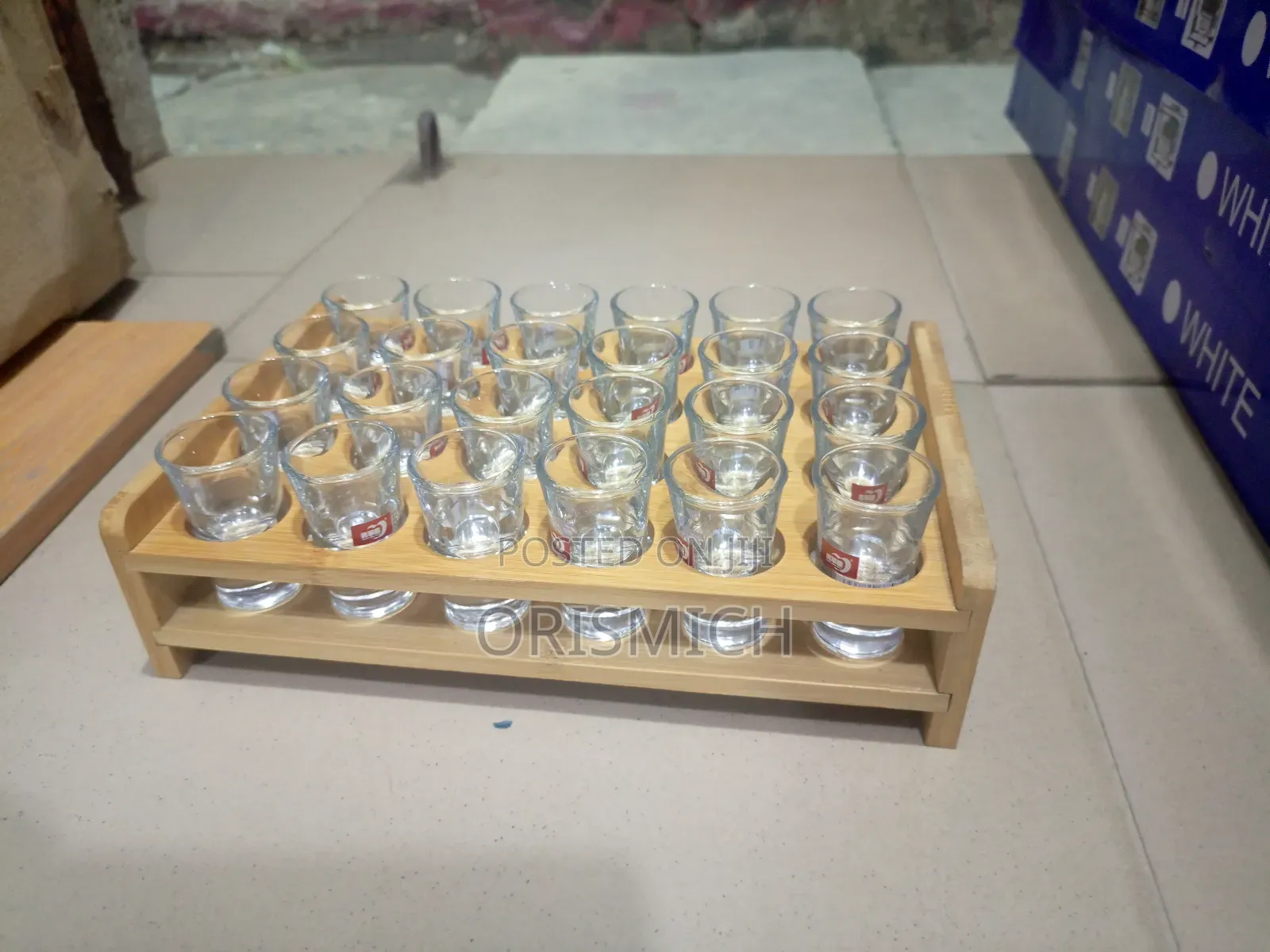 Tequila Shot Glass and Rack ( 24) Pieces