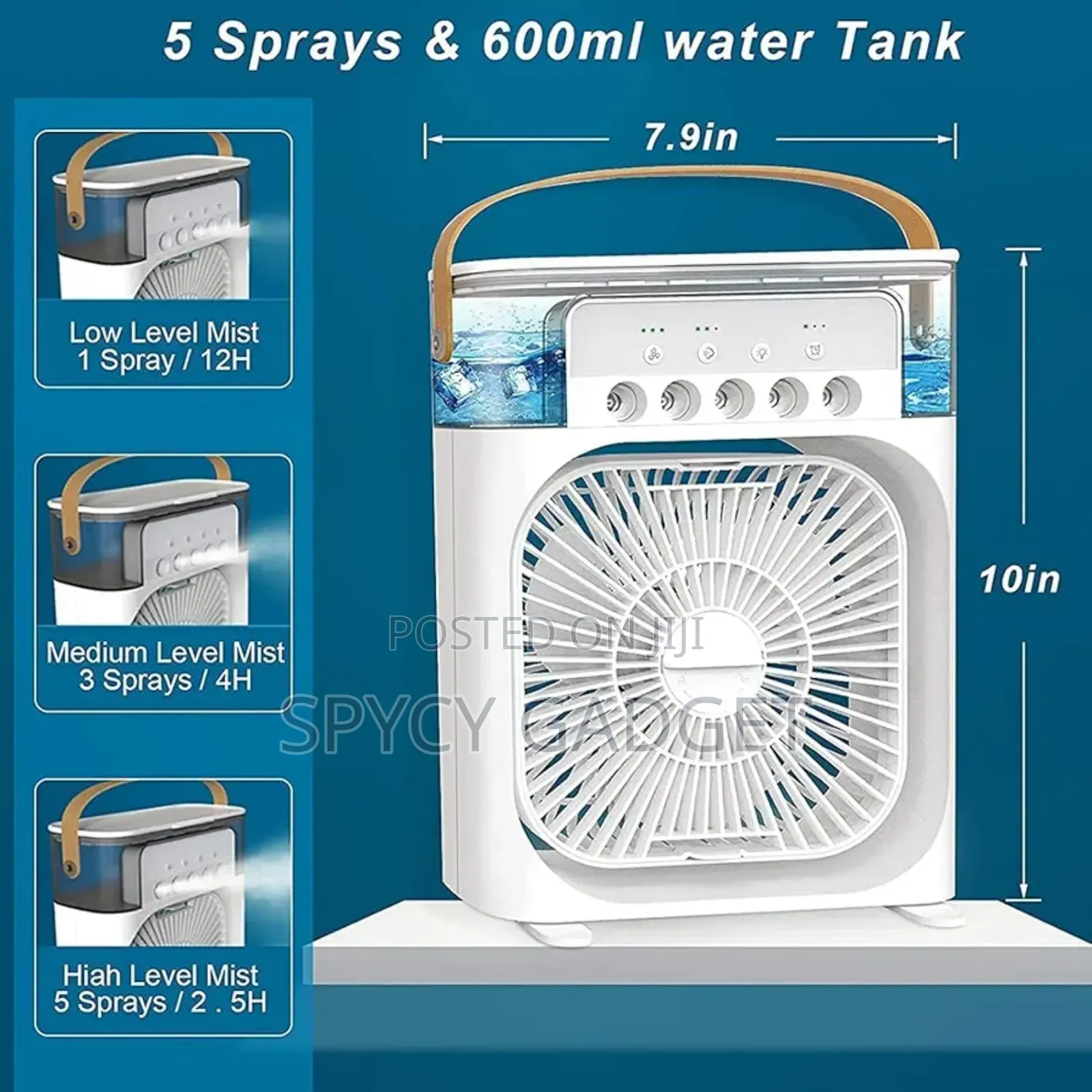 Rechargeable Ac Air Cooler Fan With Humidifier