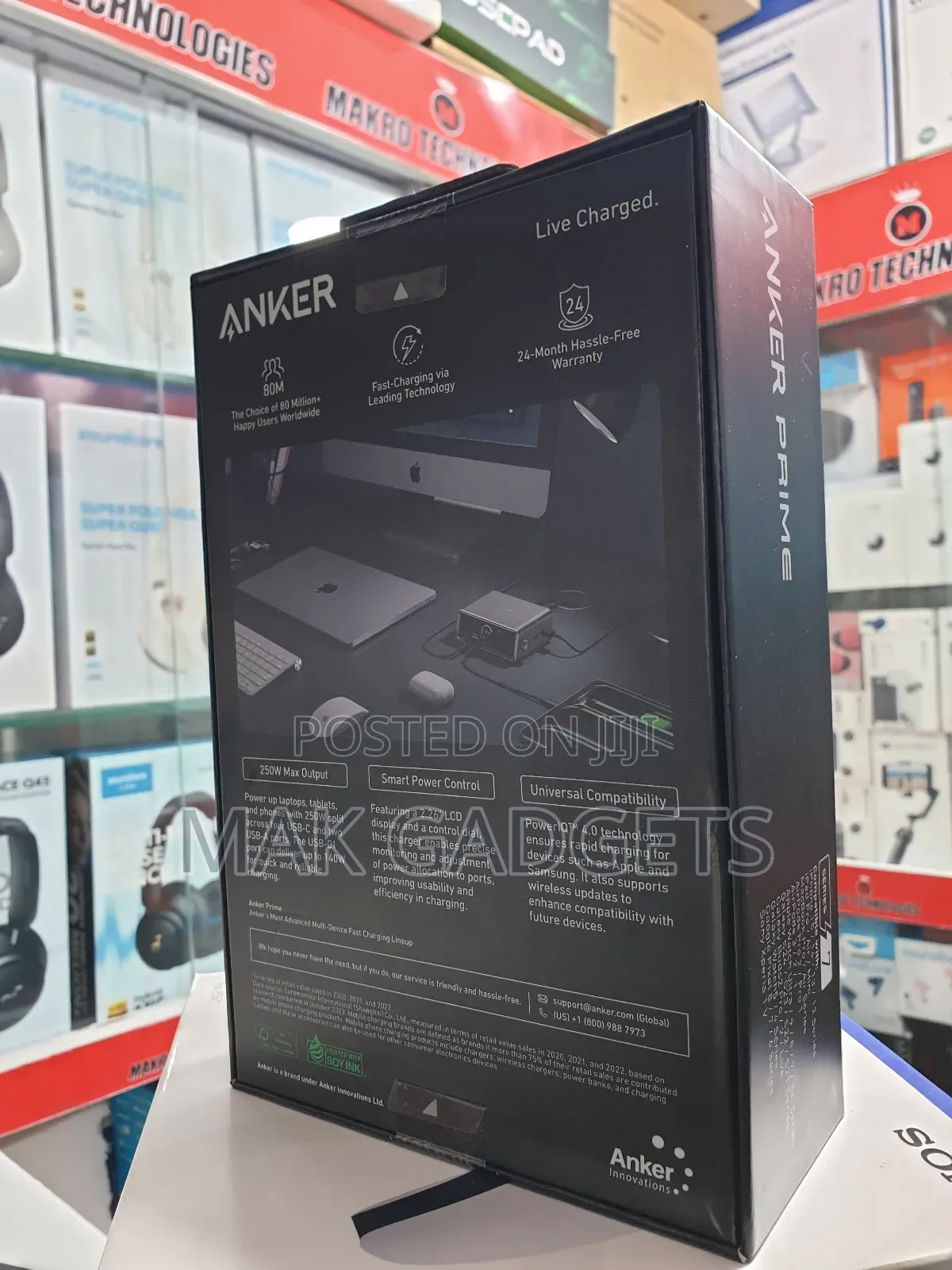 Anker Prime Charger, 250w Gan Prime Usb C Charging Station