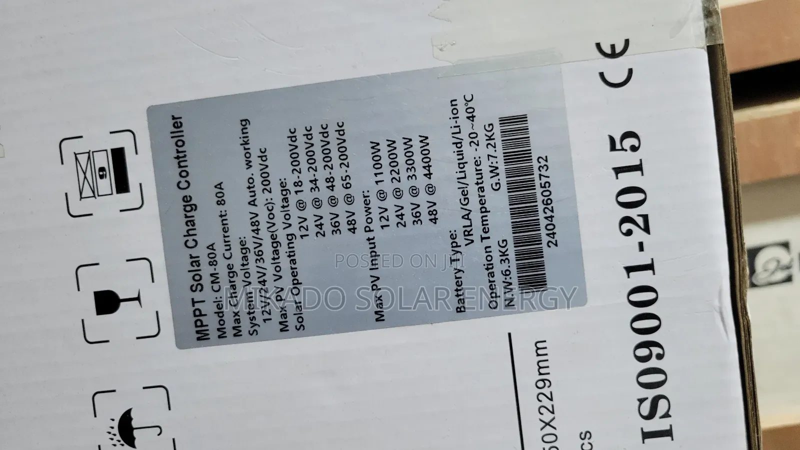 Diamond 80ah MPPT Charge Controller Usa Standard