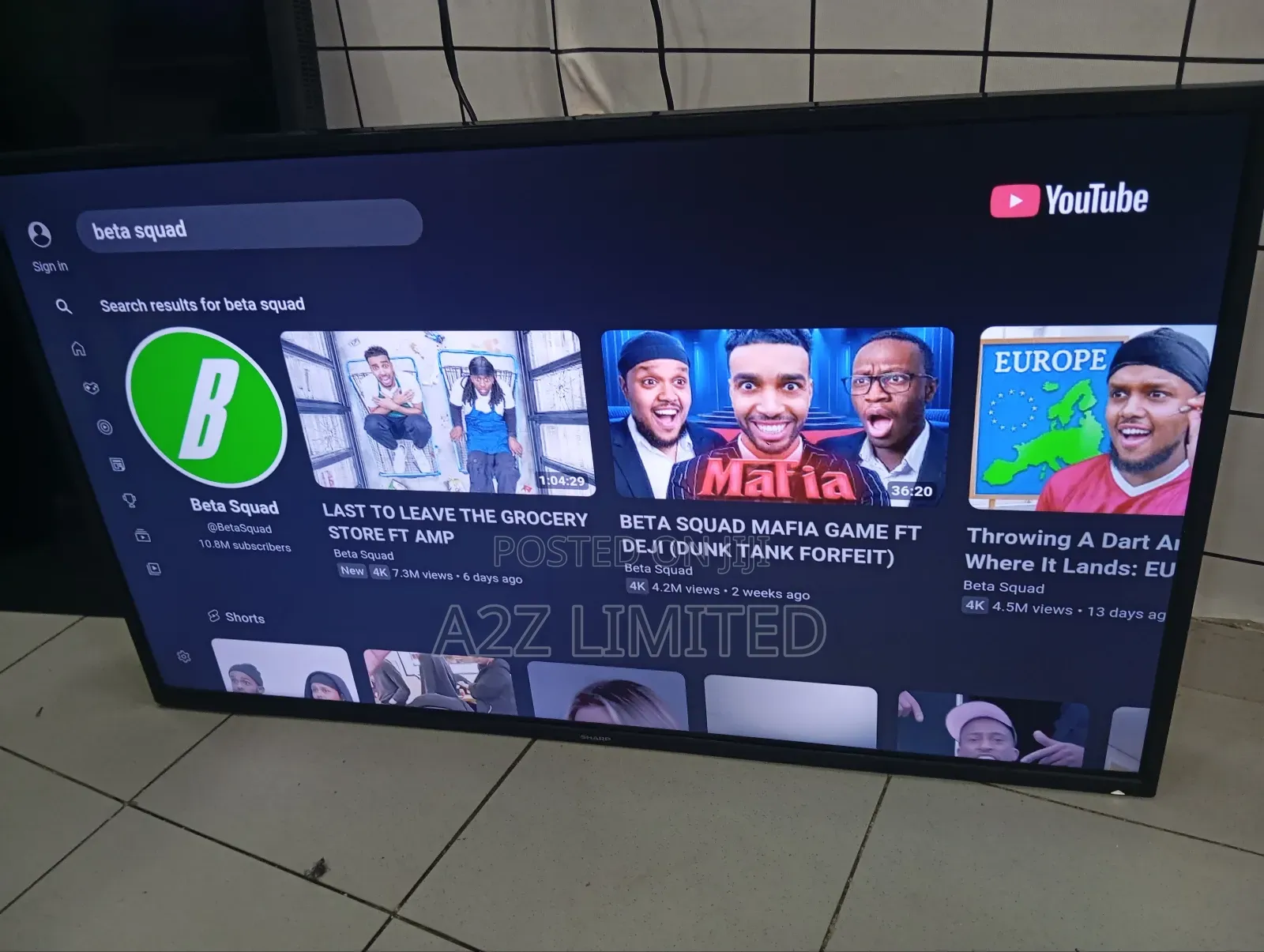 40inch Smart Tv With Free Netflix and Prime Video
