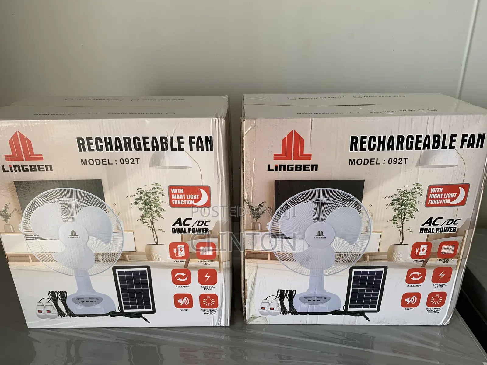 Rechargeable/Solar Fan