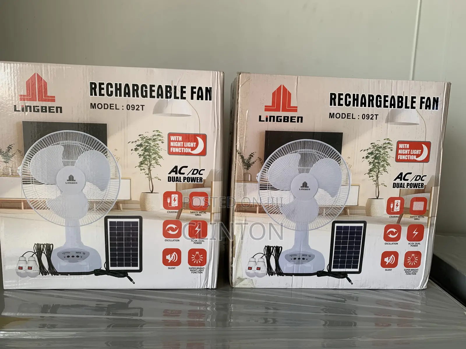 Rechargeable/Solar Fan