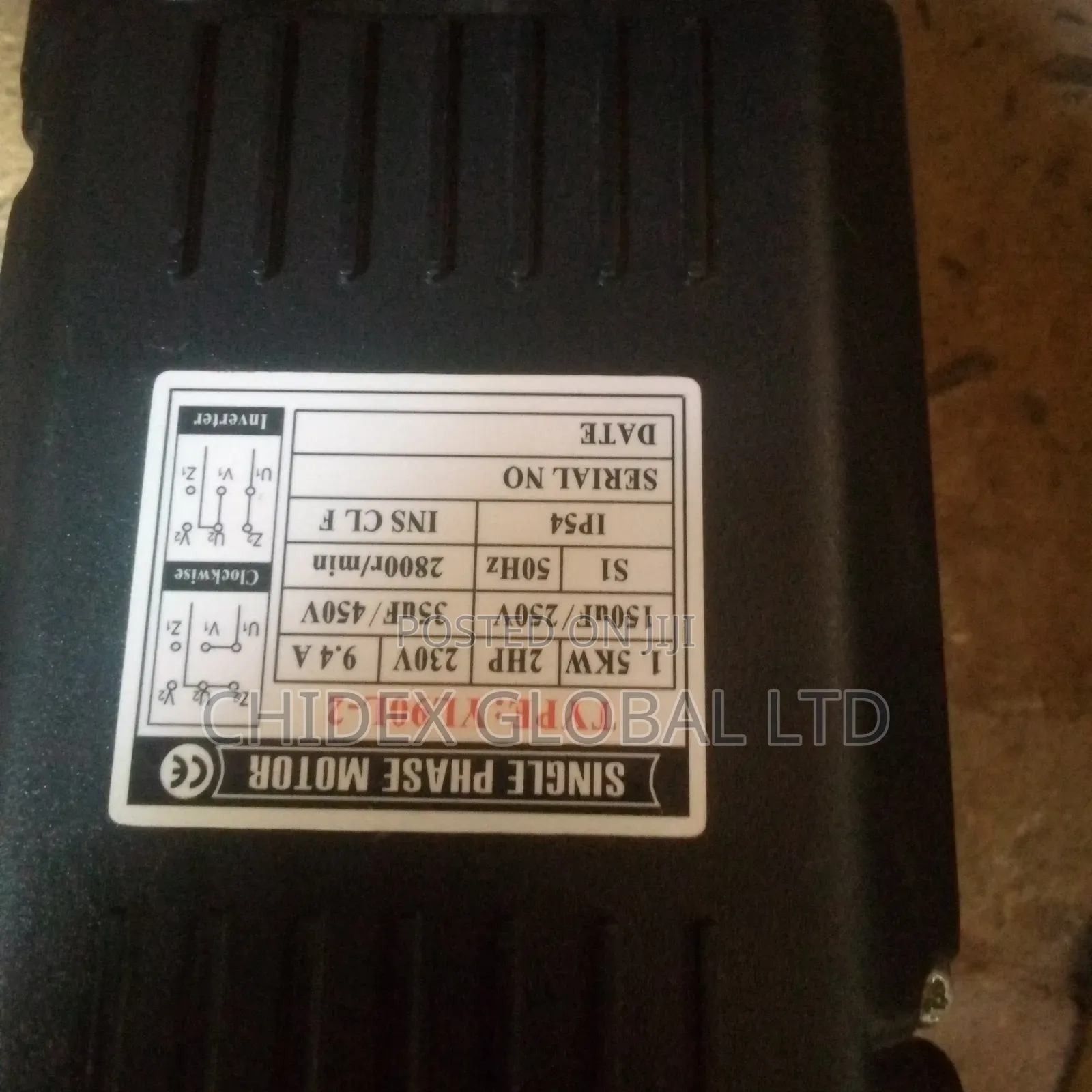 Original Brand New Single Face Electric Motor 1.5kw 2hp