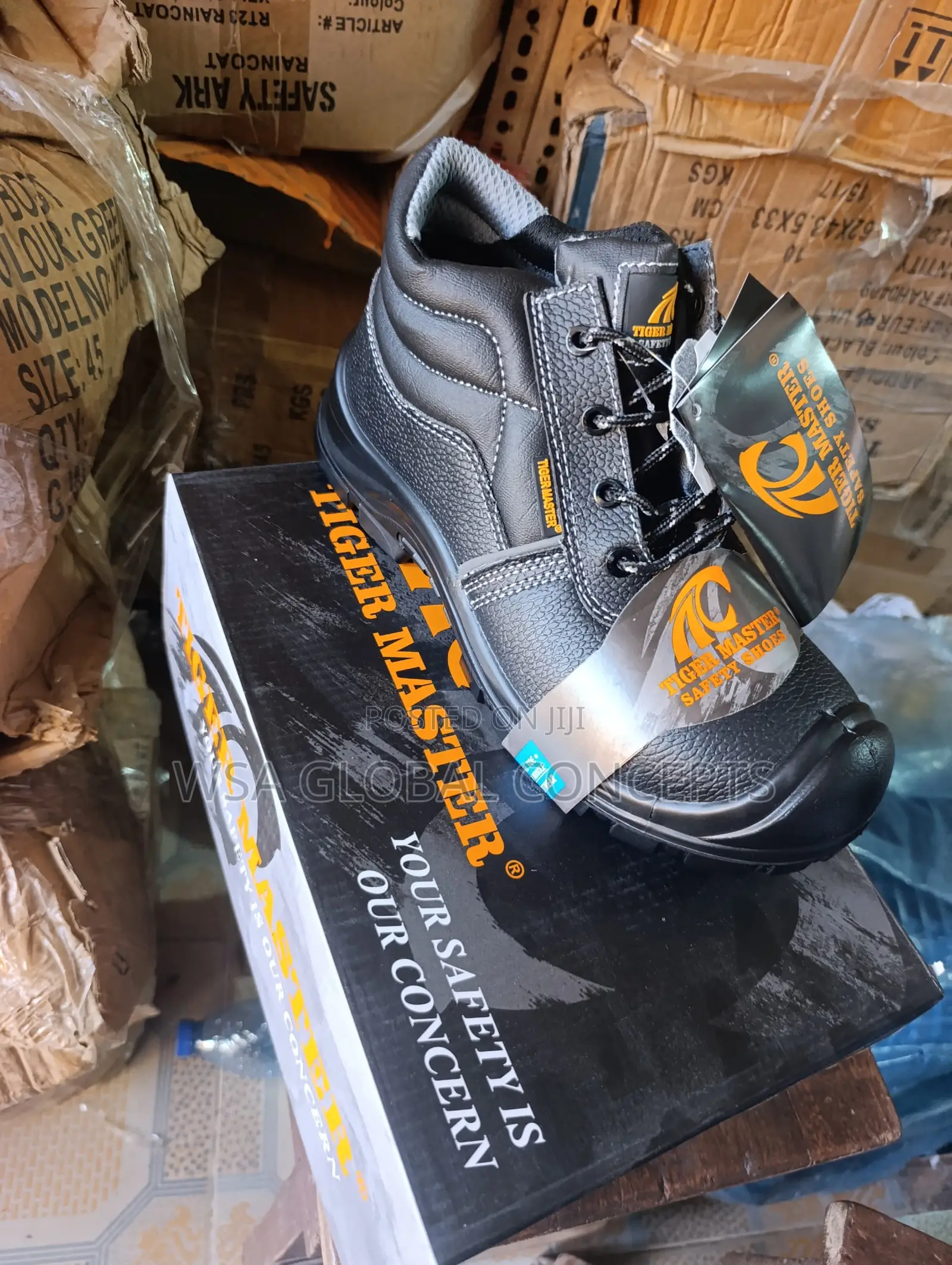 High Quality Tiger Master Steel Toe Safety Boot
