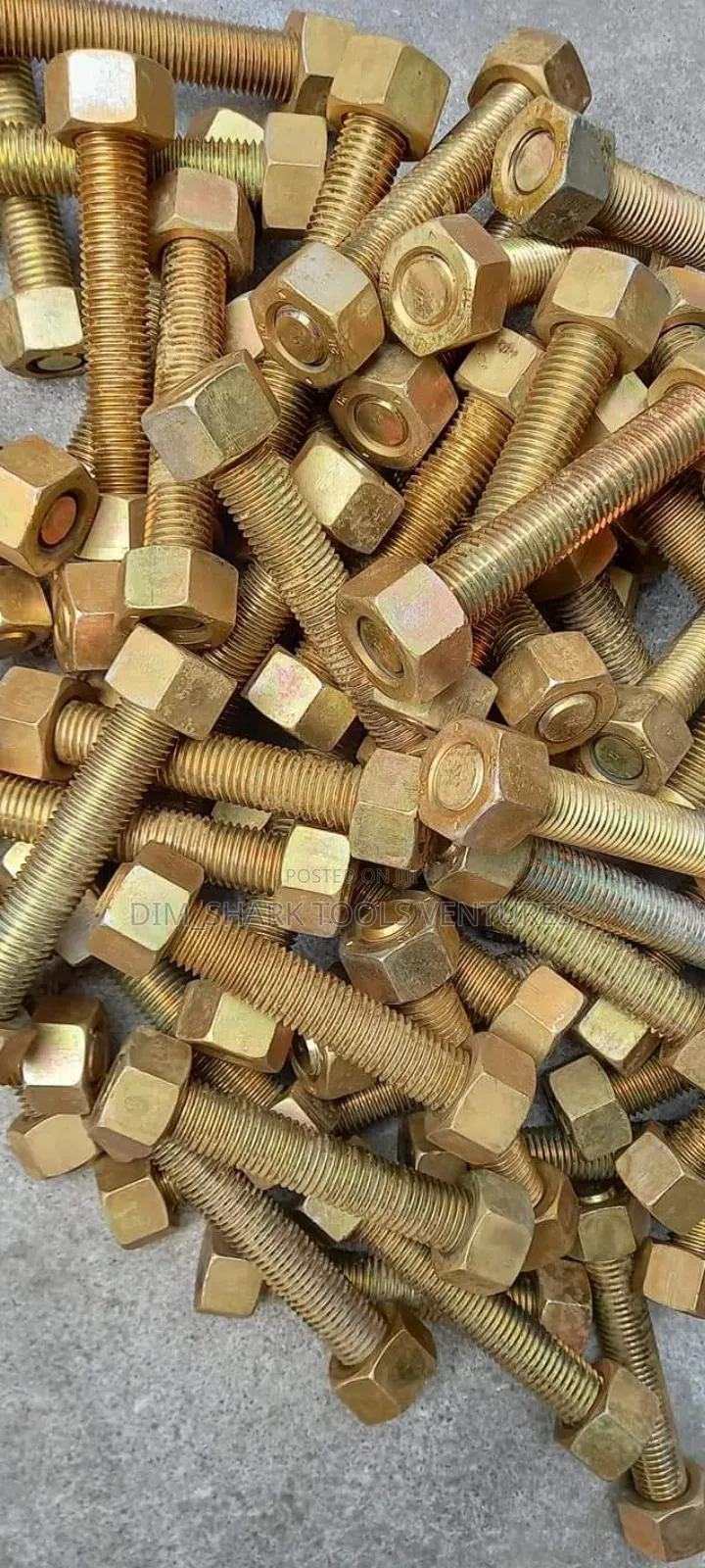 1" X 150mm Cadmium Coated Stud Bolt Nut
