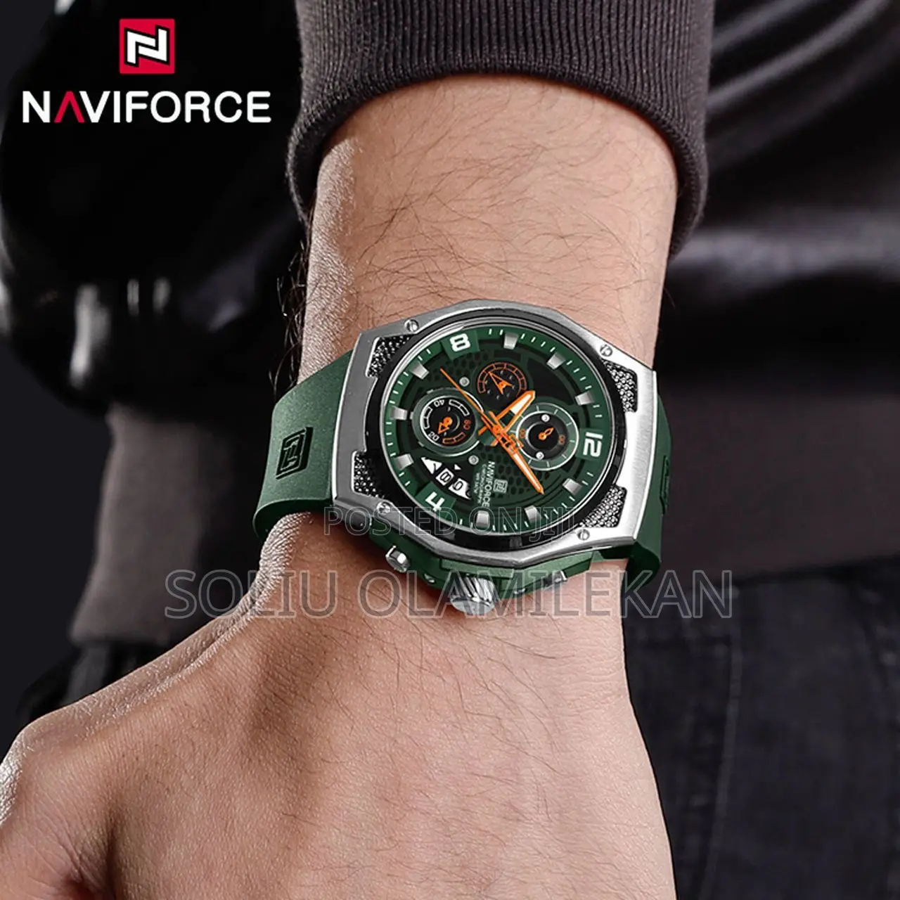 The Waterproof Rubber Naviforce Wristwatch