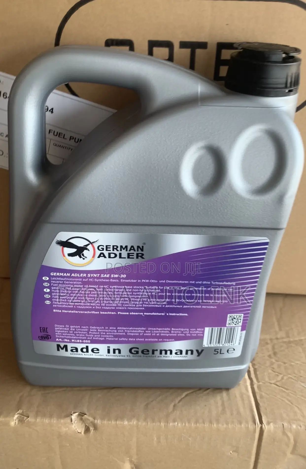 German Adler Full Synthetic Motor Oil Sae 5w-30