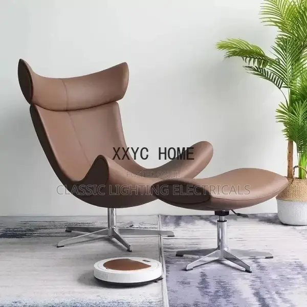 Nordic Napa Leather Imola Snail Chair Single Sofa Chair