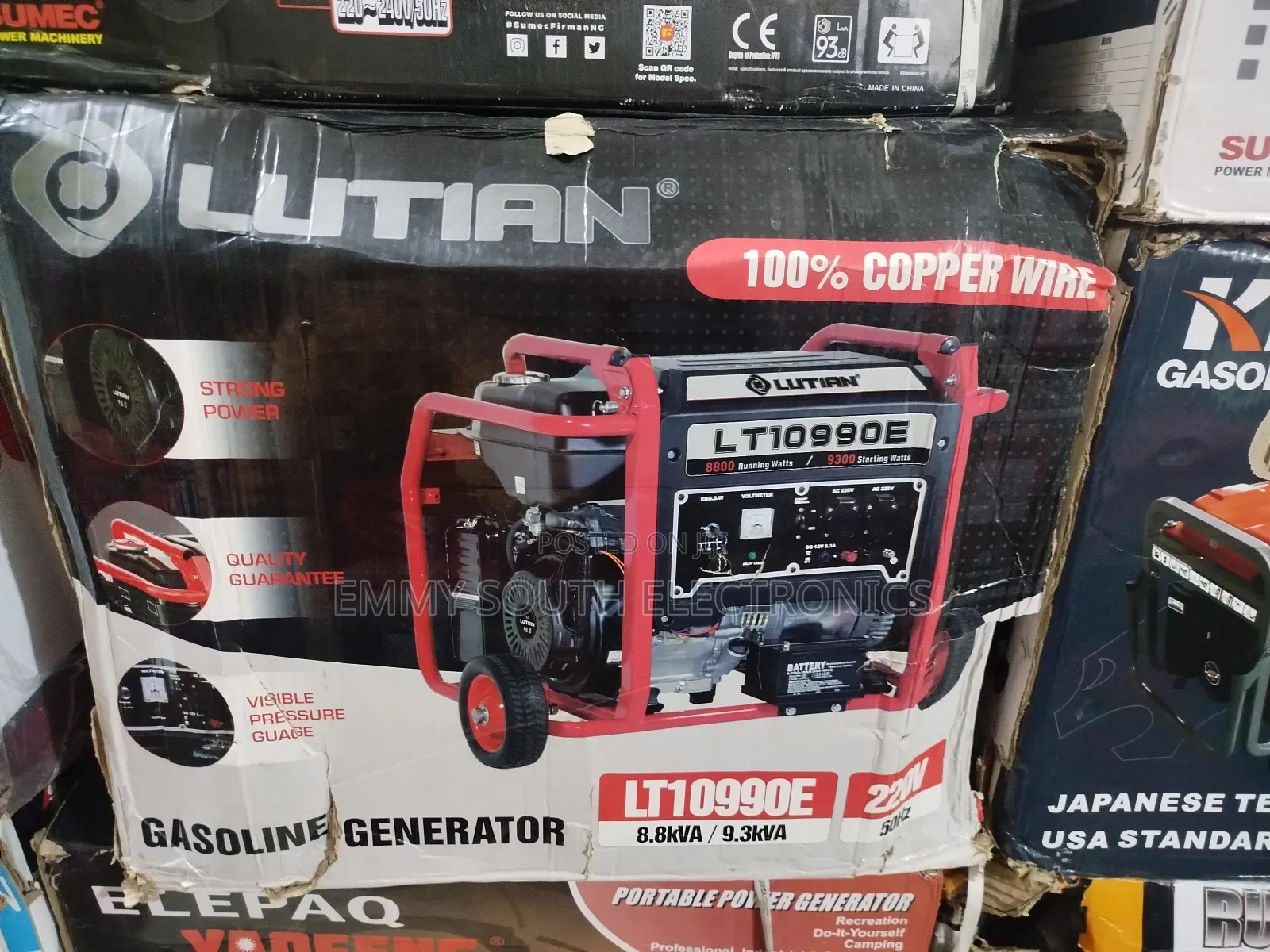 Lutian Petrol Copper Coil Generator Made in Japan