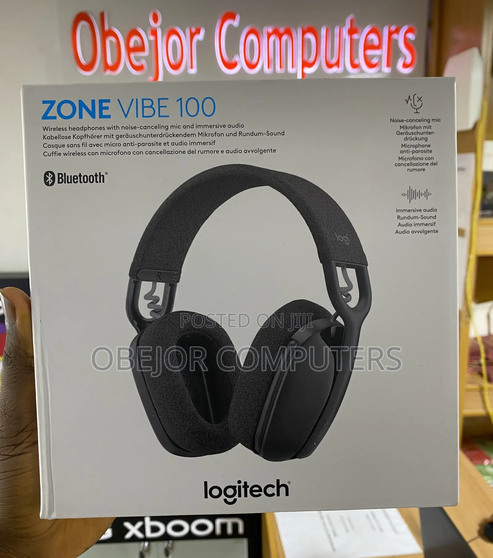 Logitech Zone Vibe 100 Wireless Over Ear Headphones With Nc