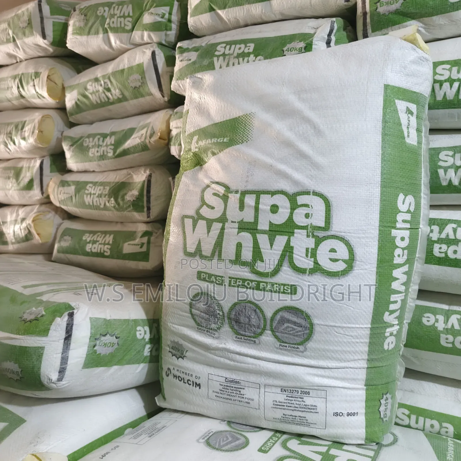 Lafarge Supper Whyte Pop Cement