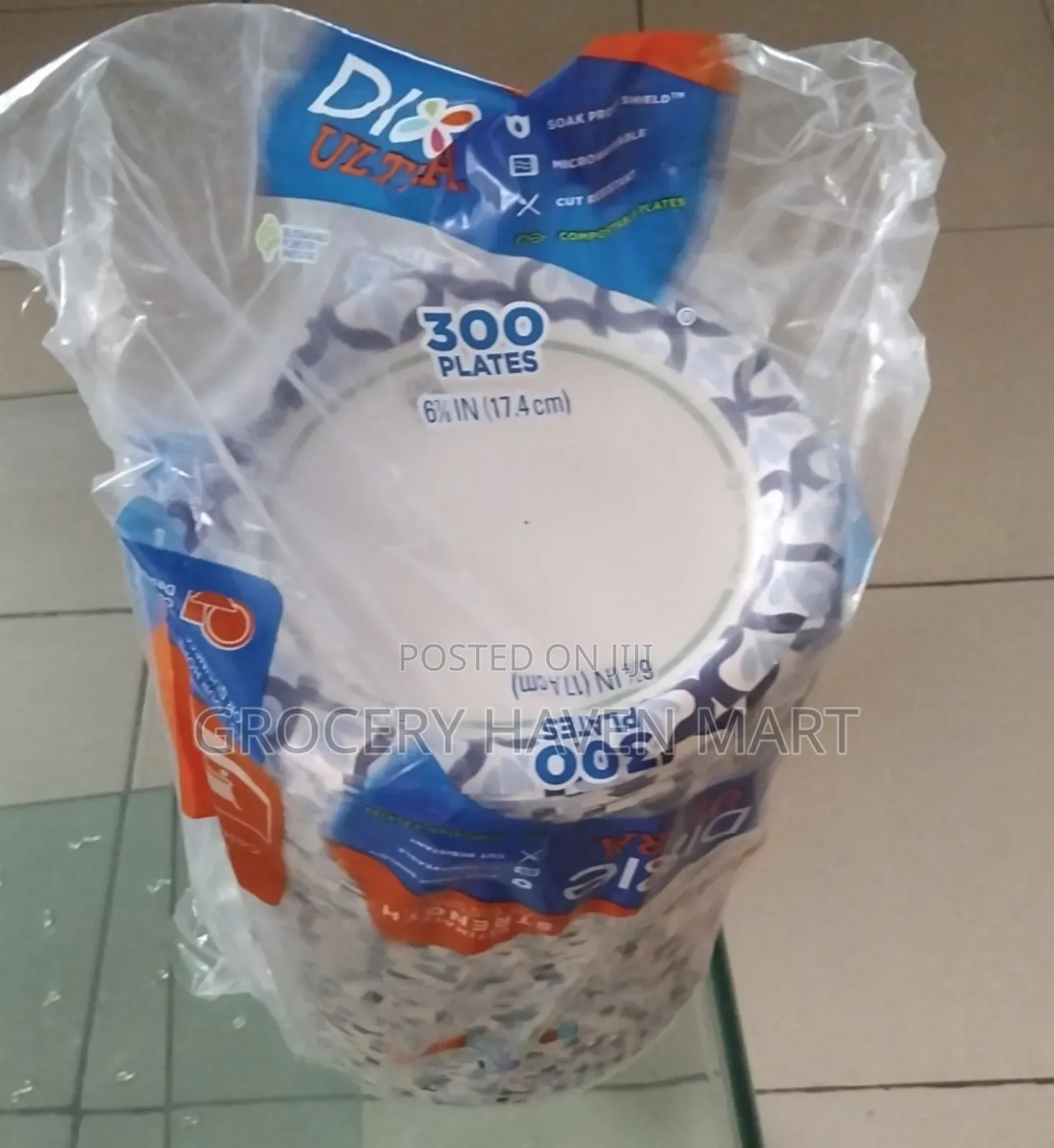 Dixie Ultra Paper Plates 300 Counts -17.4 Cm