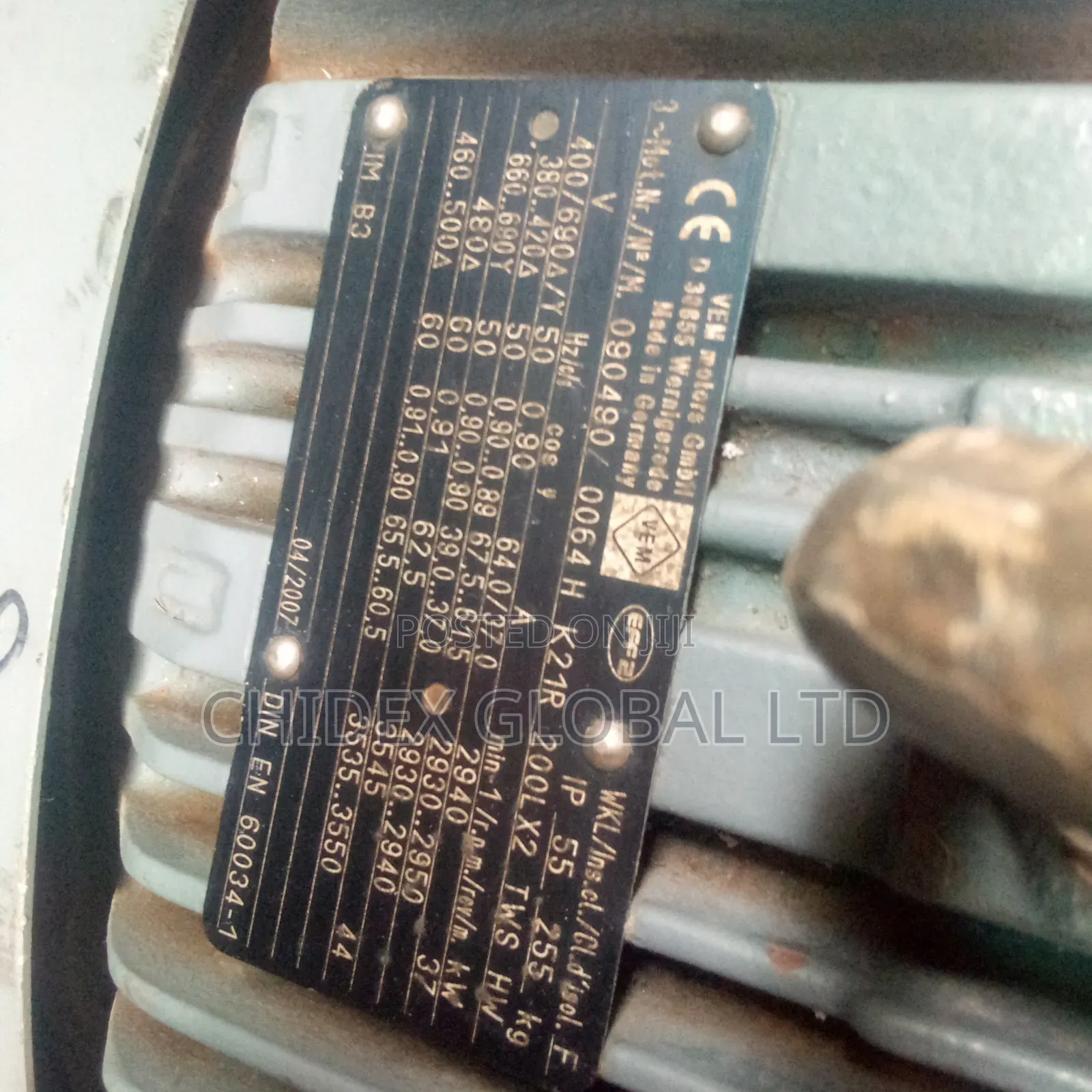 Original Brand New Vem Electric Motor 37kw 50hp