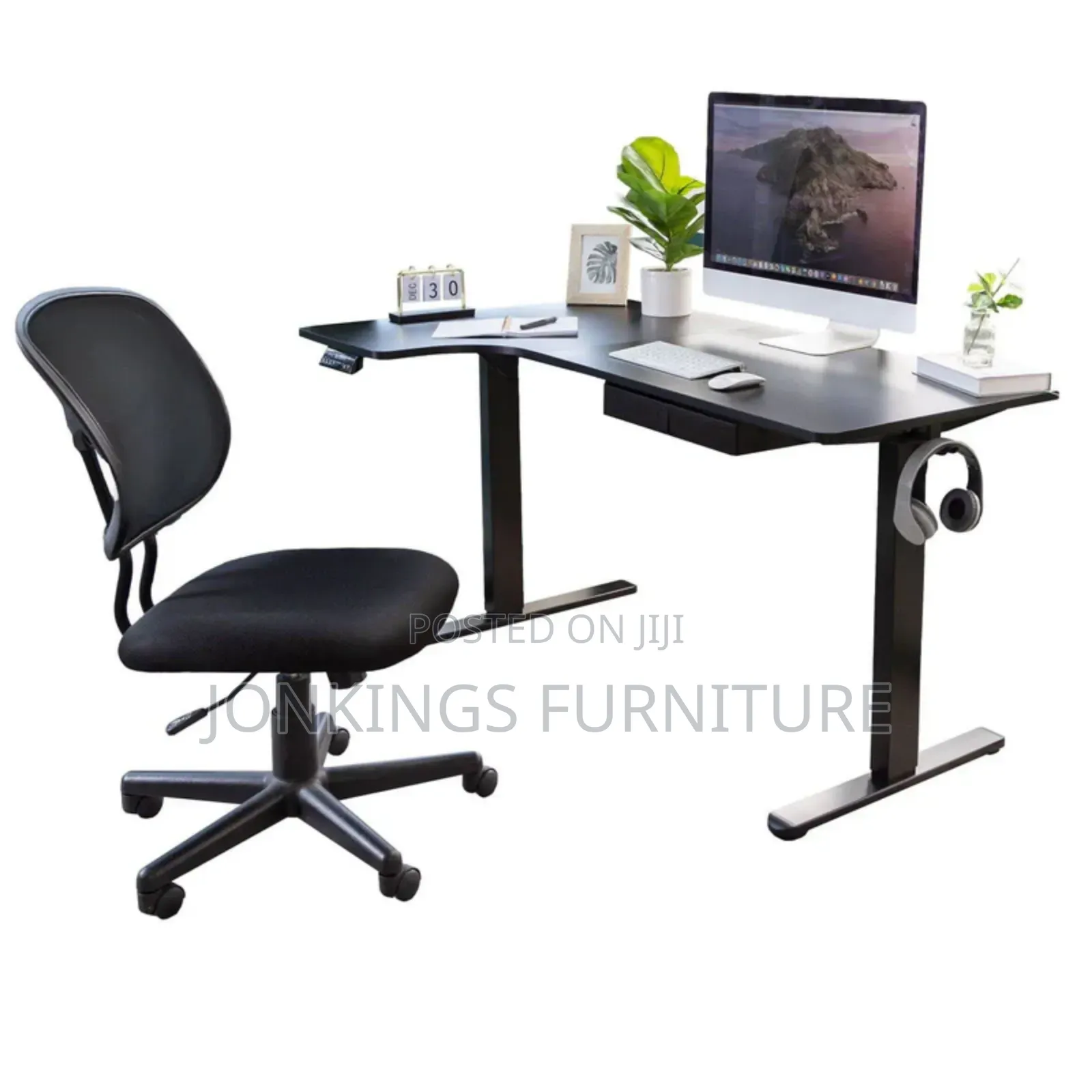 L-Shaped Electric Table