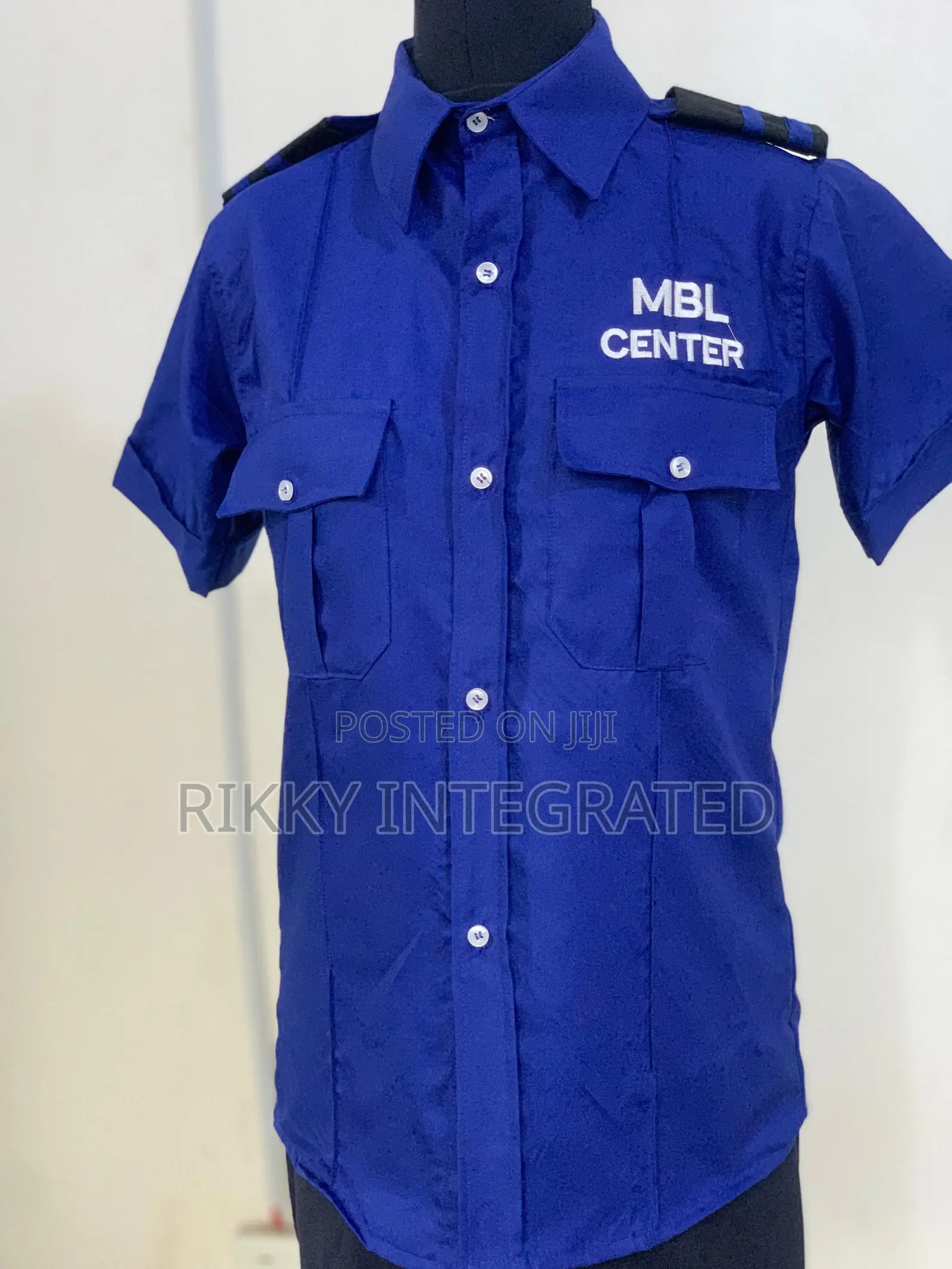 Flock Printed Sport Wears Security Uniforms