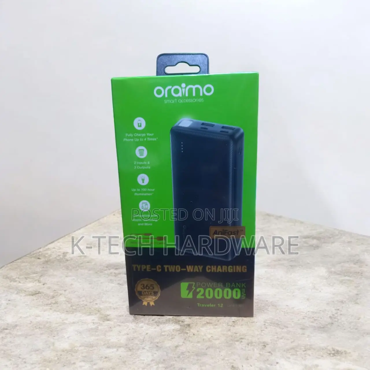 Oraimo Traveler 12 20000mah 12w Power Bank