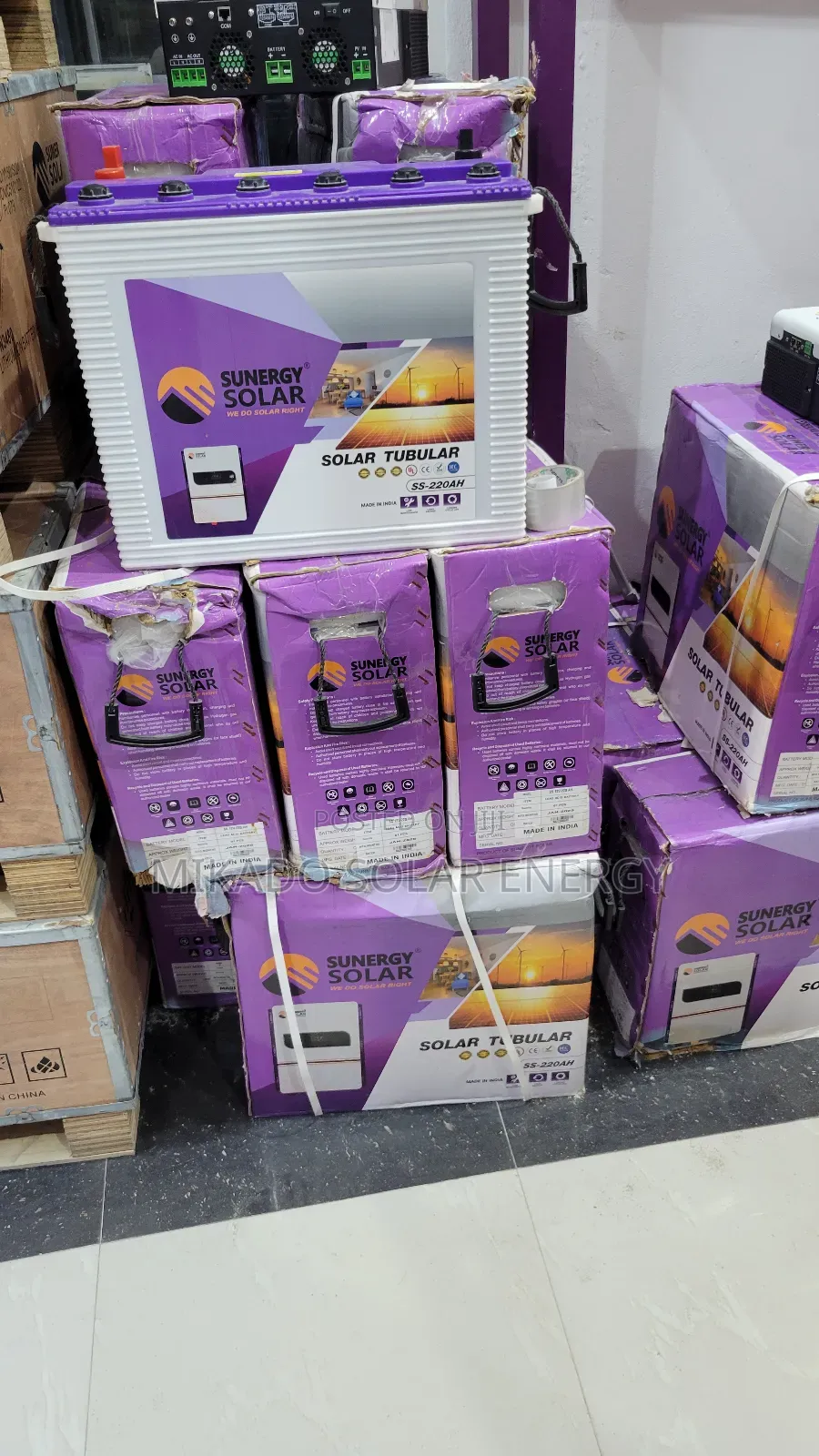 220ah 12v Sunergy Tubular Battery Made in India