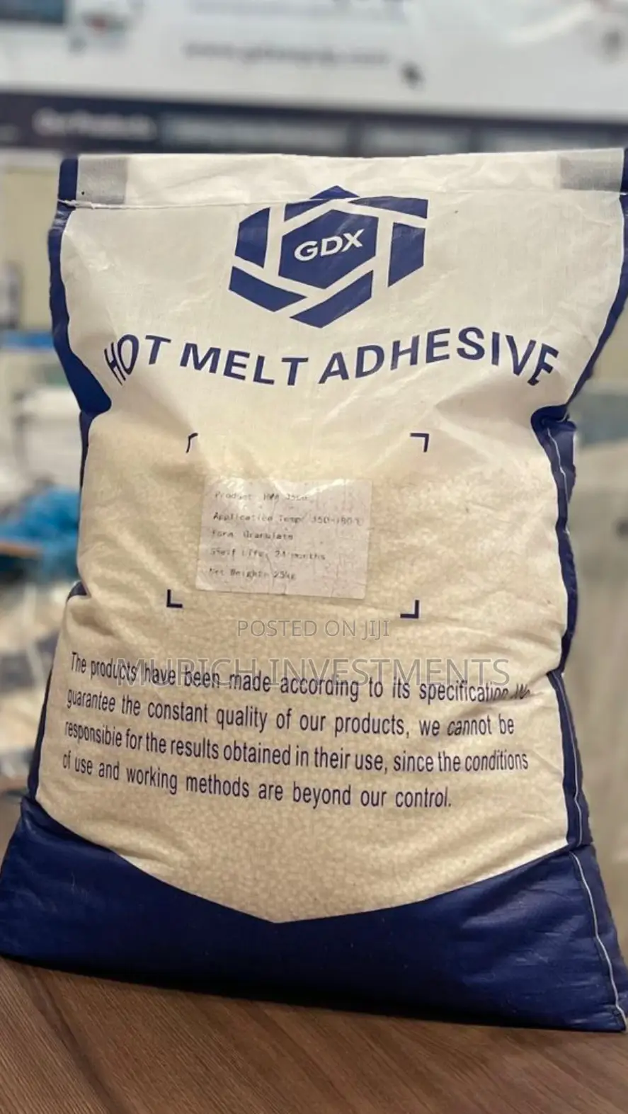 Edge Bander Hot Melt Adhesive Glue 25kg Pellet