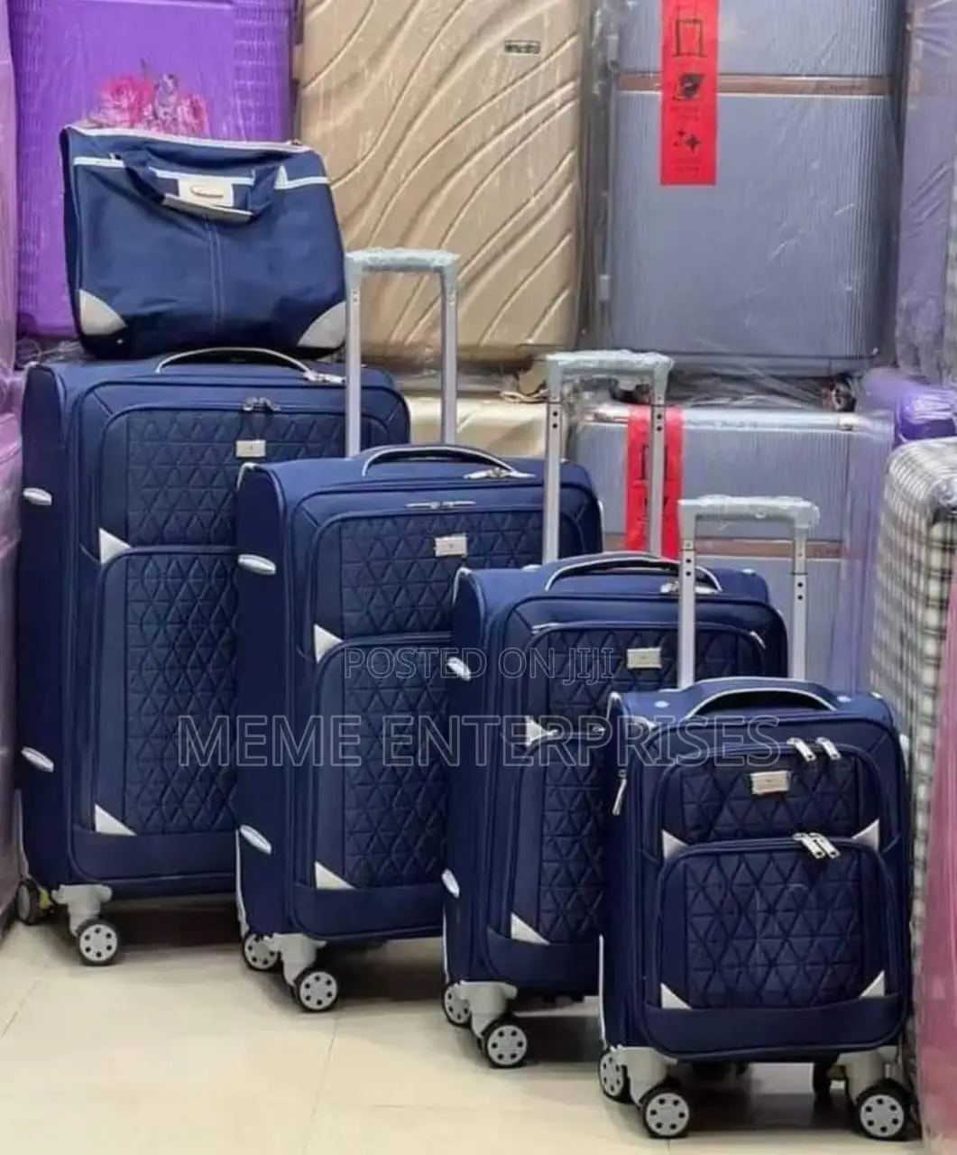 Navy Blue Traveling Box