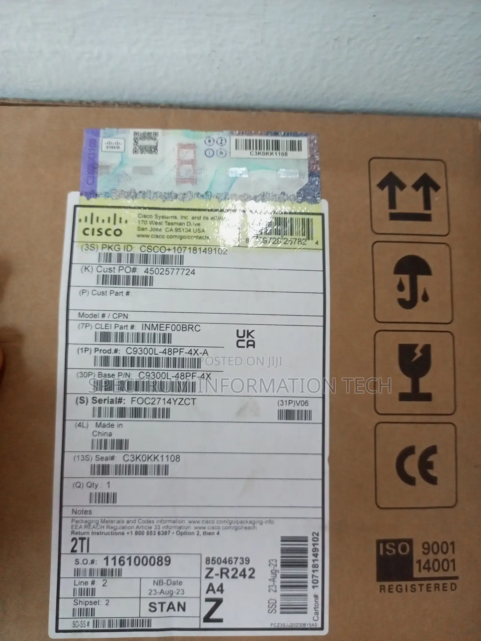 Cisco C9300l-48p-4x-a Gigabit And Poe Switch