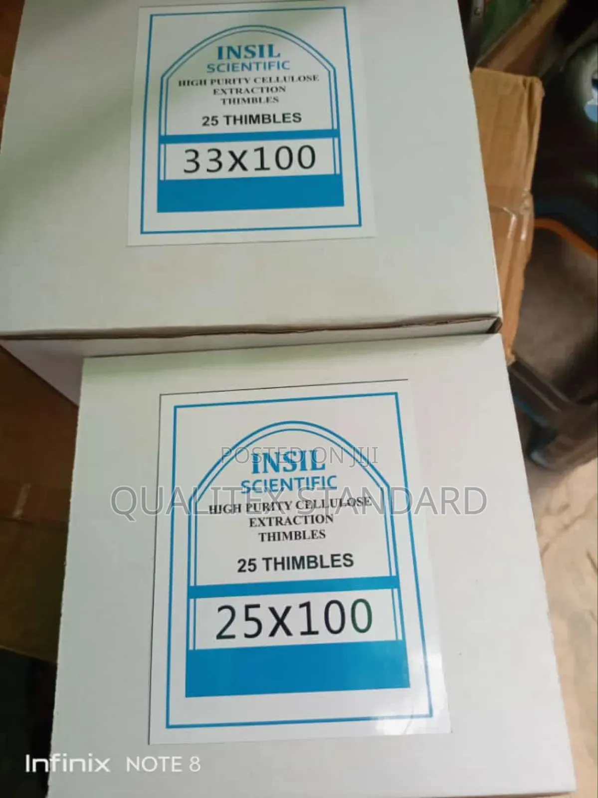 High Purity Cellulose Extraction Thimbles