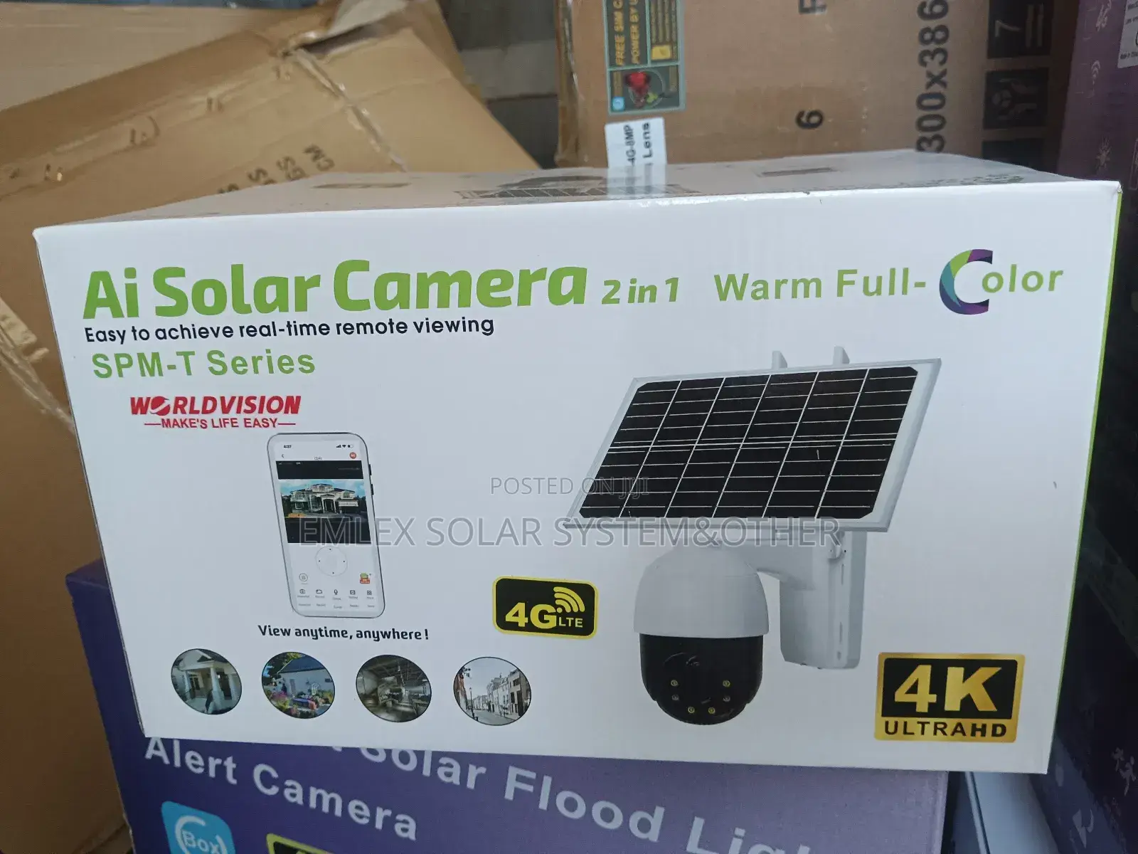 2 Eye CCTV Solar Camera