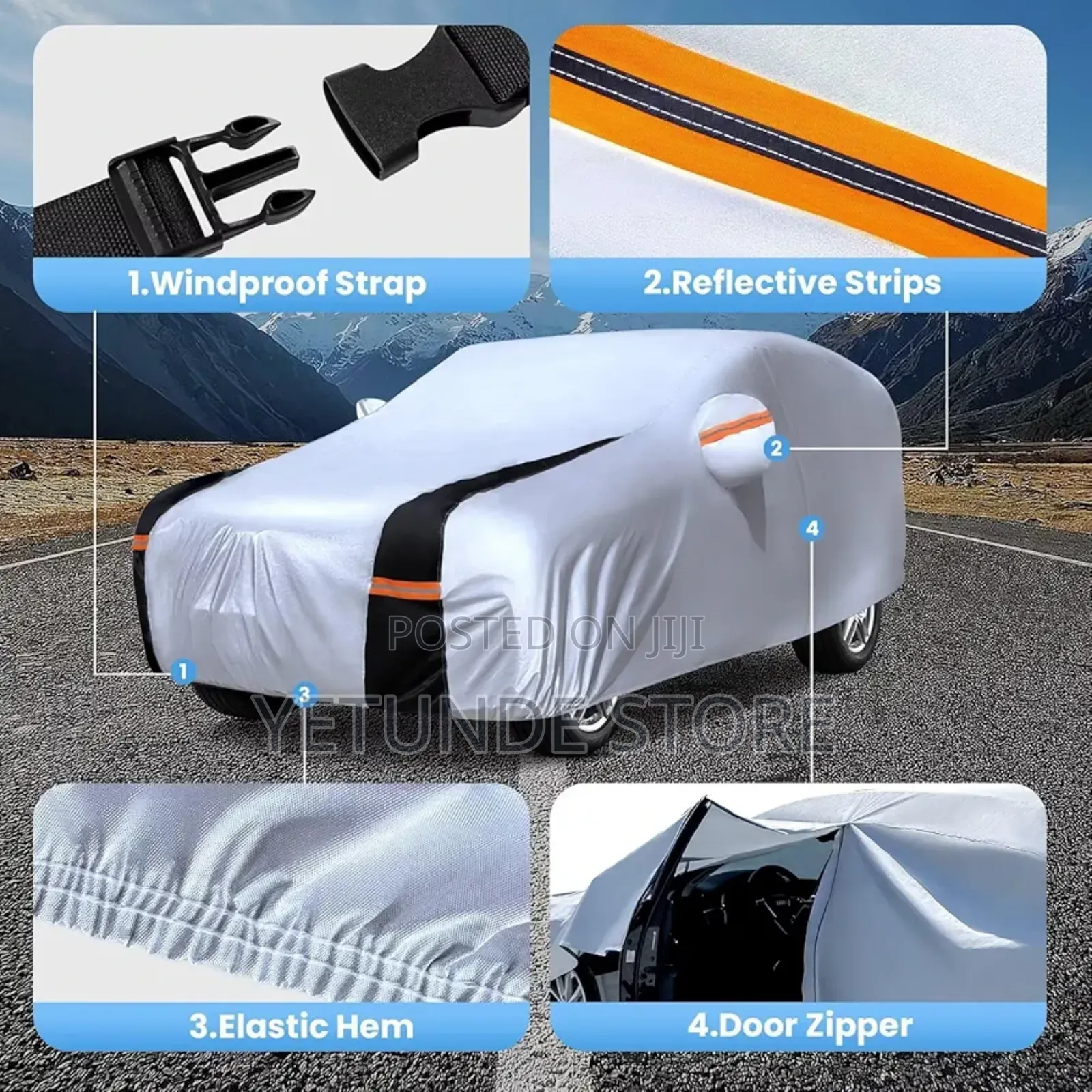 Suv Cover 100% Waterproof All Weather, 10 Layers Outdoor