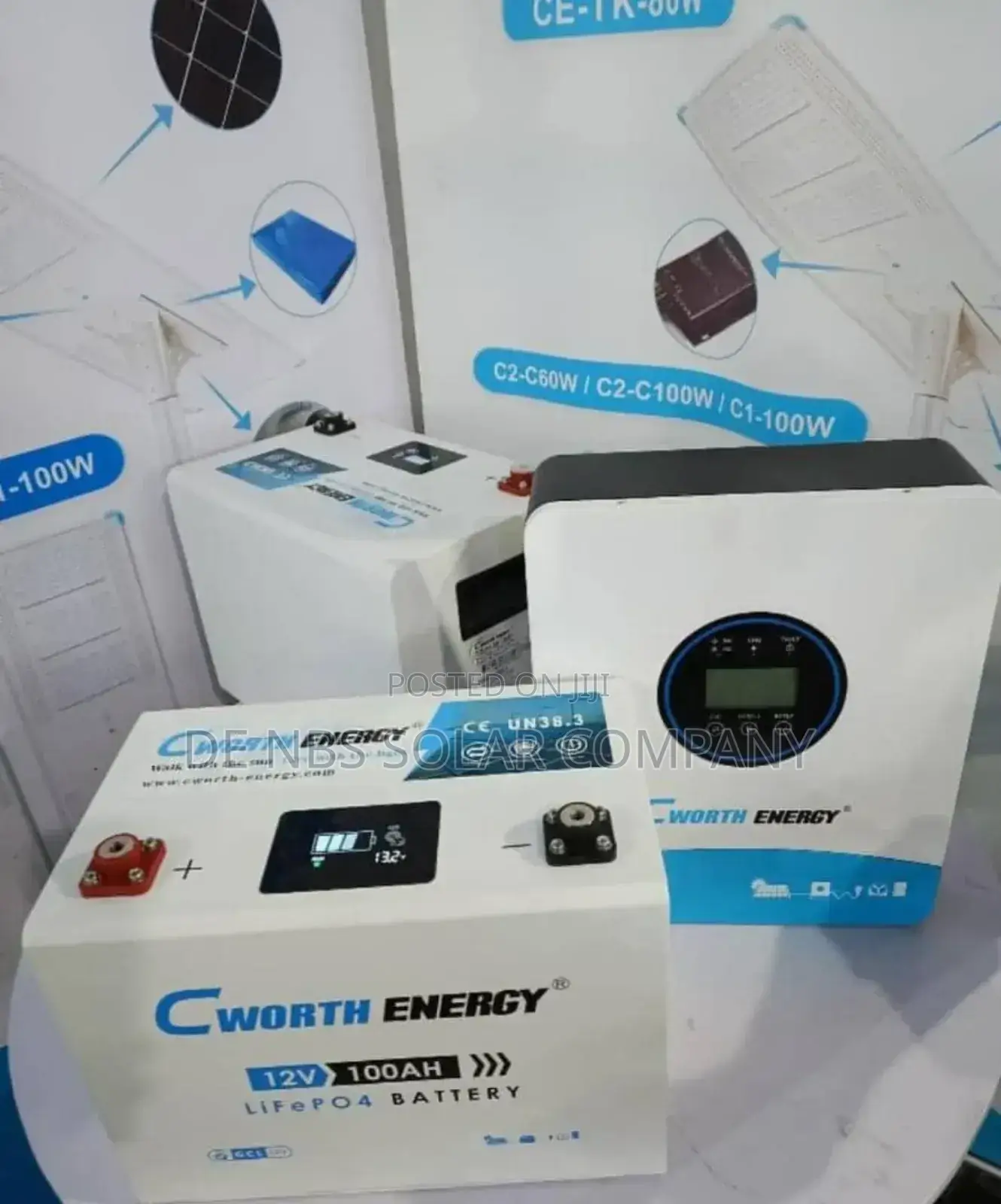 Cworth Energy 1.3kwh 12.8v Lithium Ion Phosphate Battery