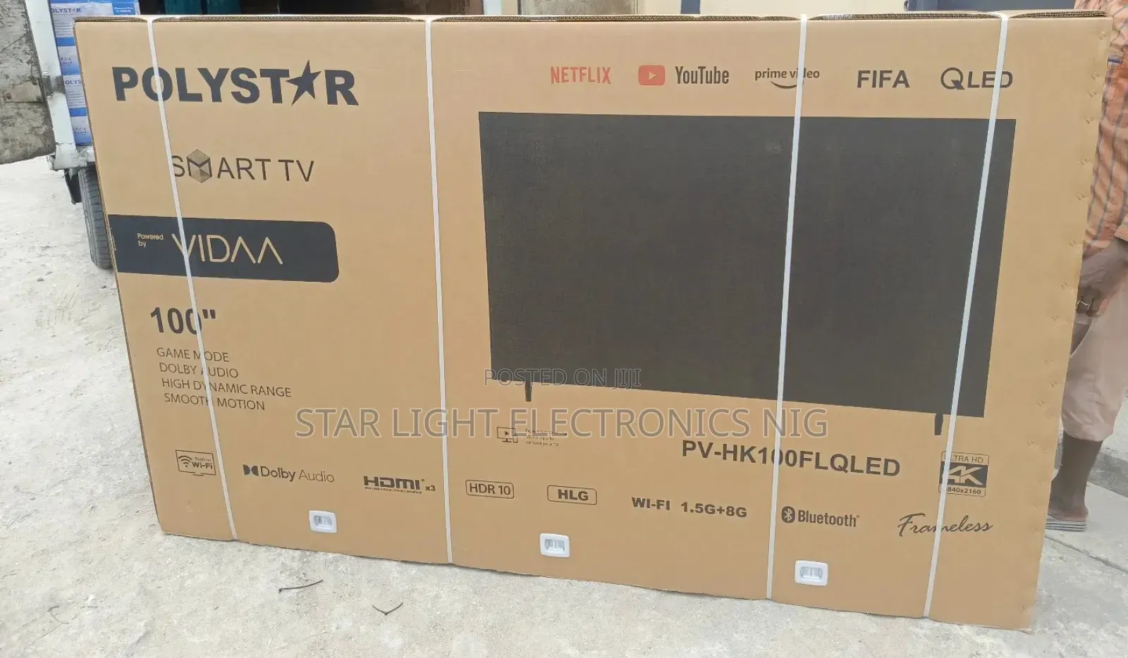 100" Smart Tv Qled Frameless
