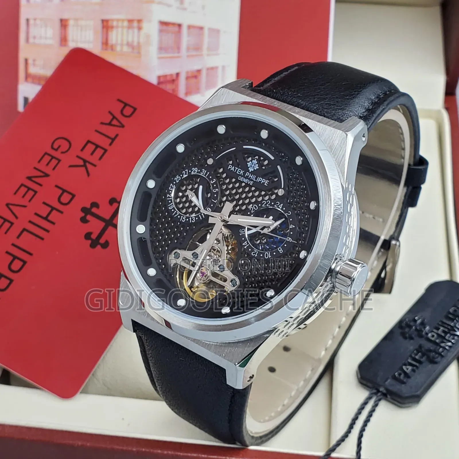 Patek Leather Strap Watches in Colors