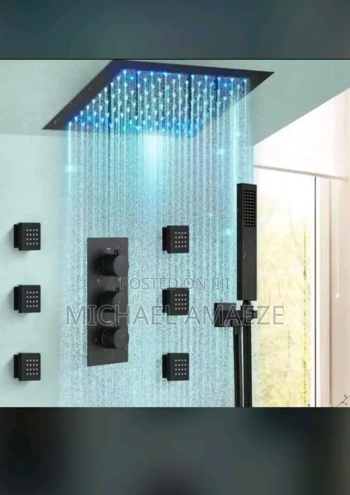 Conduit Shower Ceiling With Light