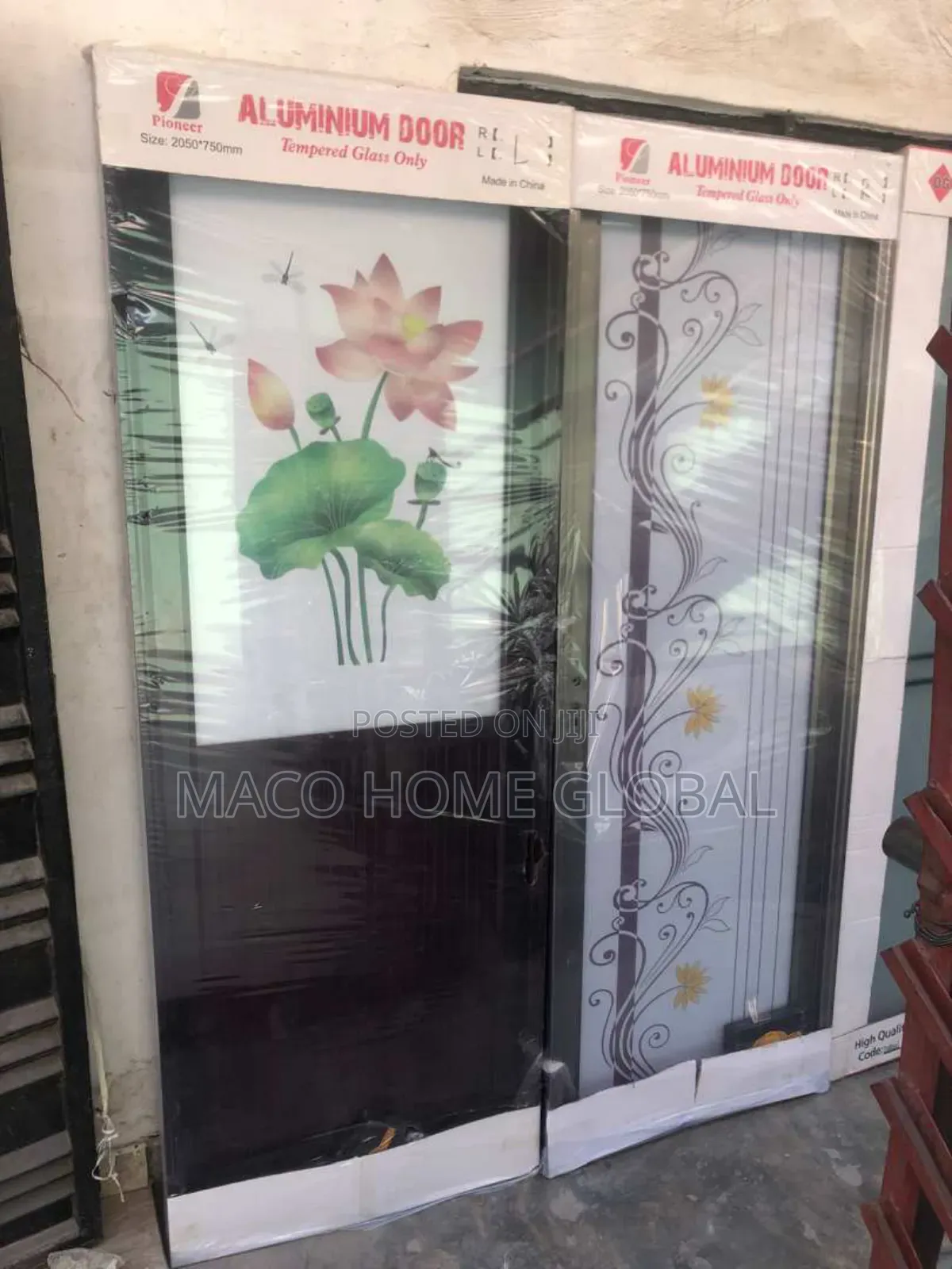 Aluminum Glass Toilet Door