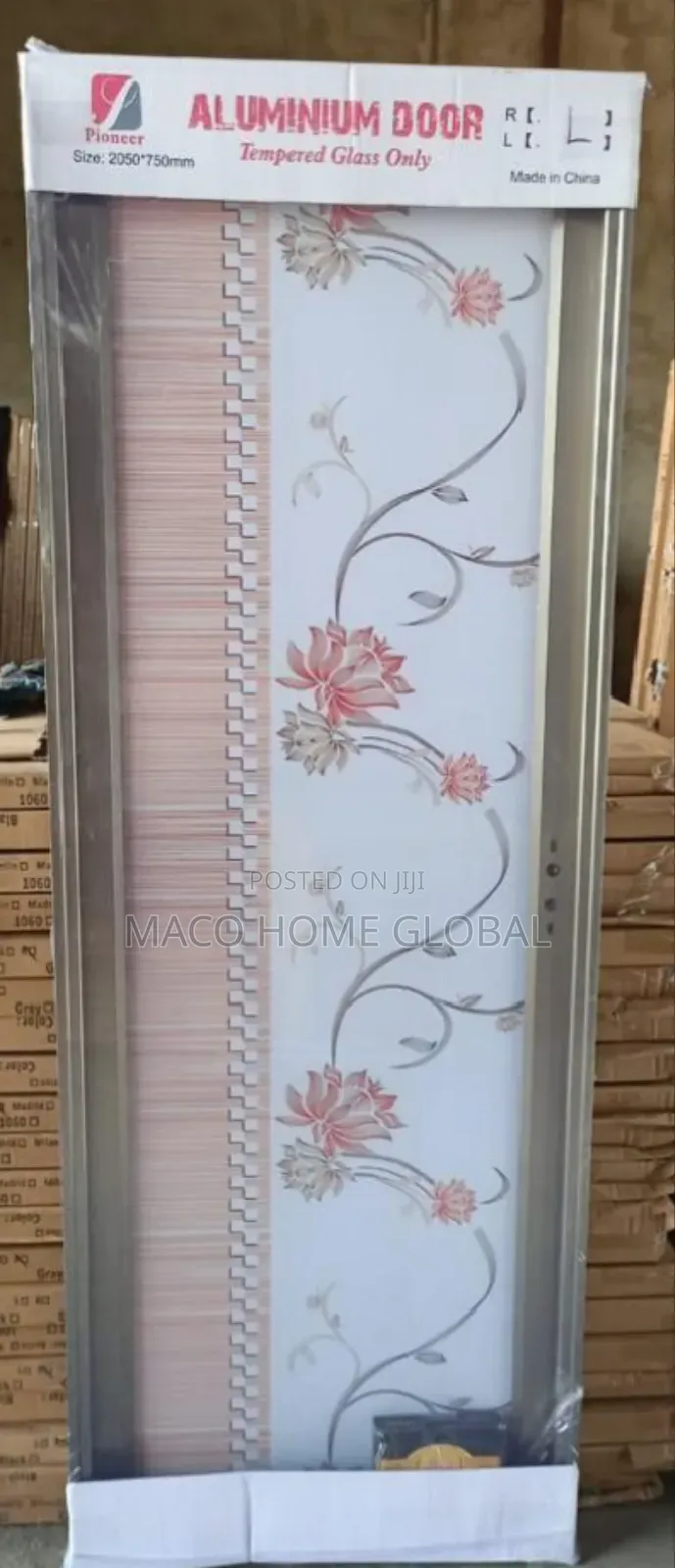Full Glass Toilet Door 750 Size