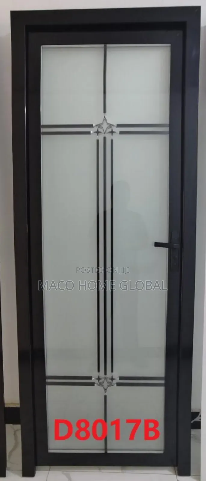 Tampered Full Glass Toilet Door 750 Size