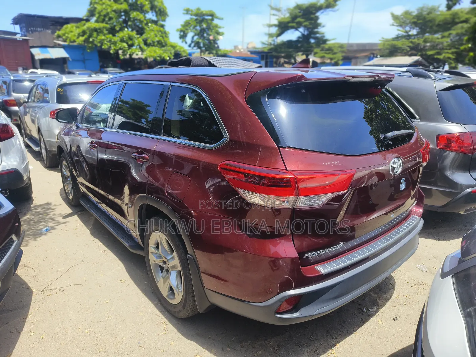 Toyota Highlander Limited V6 4x2 (3.5L 6cyl 6A) 2016 Red