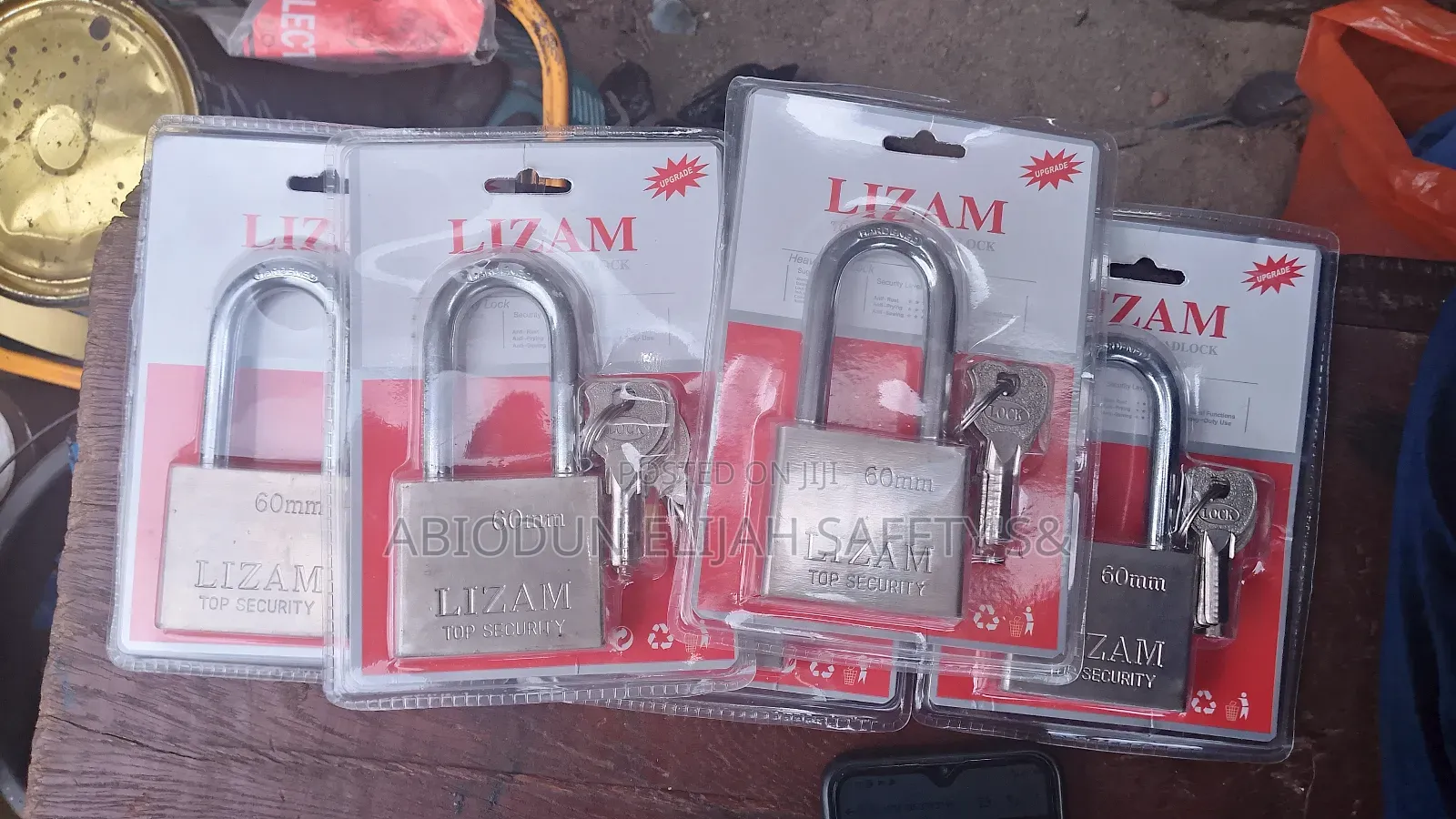 Original Quality 70mm Padlock With 6 Keys Lizam Product